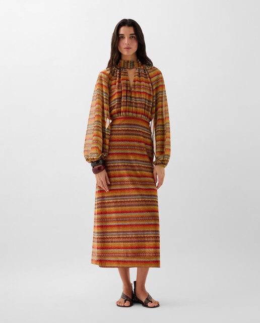 Imagem 0 de Vestido Midi com Franzidos