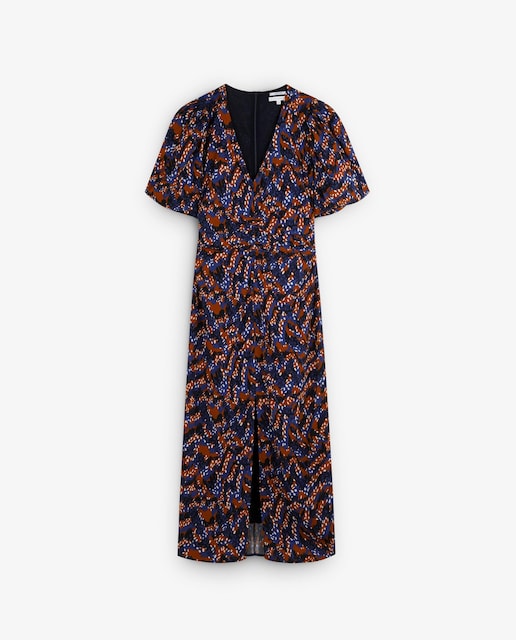Imagem 0 de Vestido Midi com Franzido Frontal