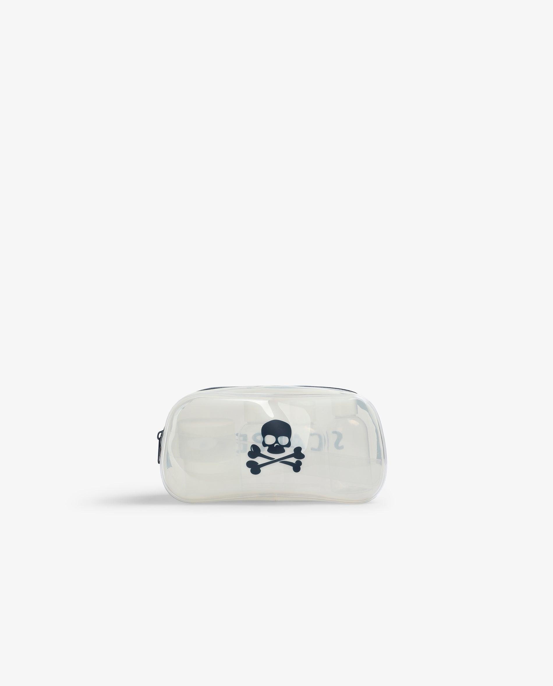Necessaire Infantil com Fecho Zip e Frascos Branco-1