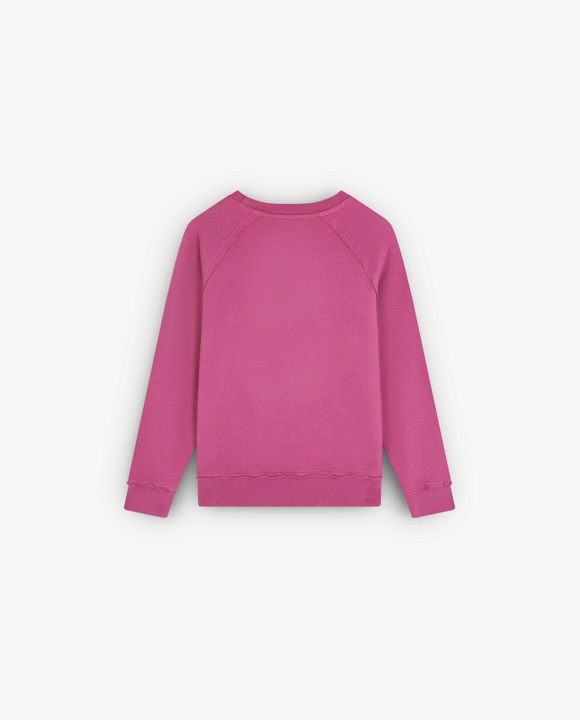 Sweat Infantil de Algodão com Desenho Frontal de Caveira Rosa-2
