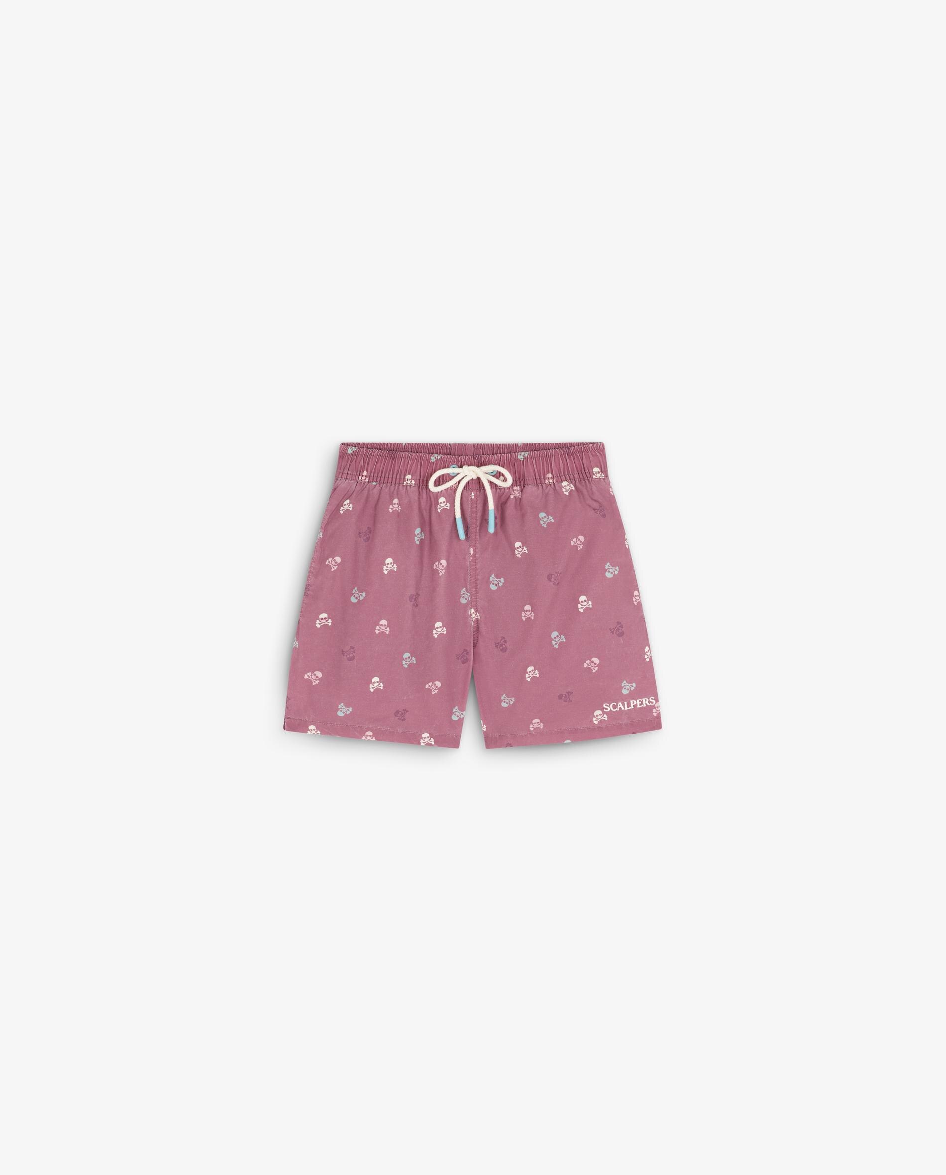 Fato de Banho Clássico com Estampado Roxo-5