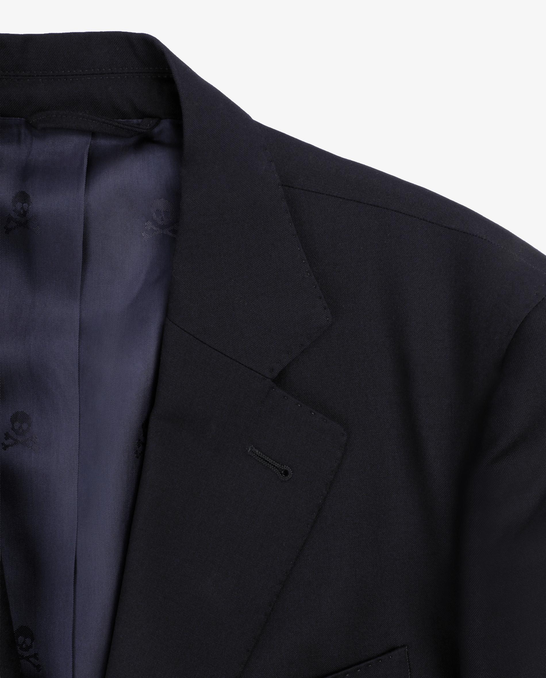 Blazer Regular Liso de Lã Navy-3