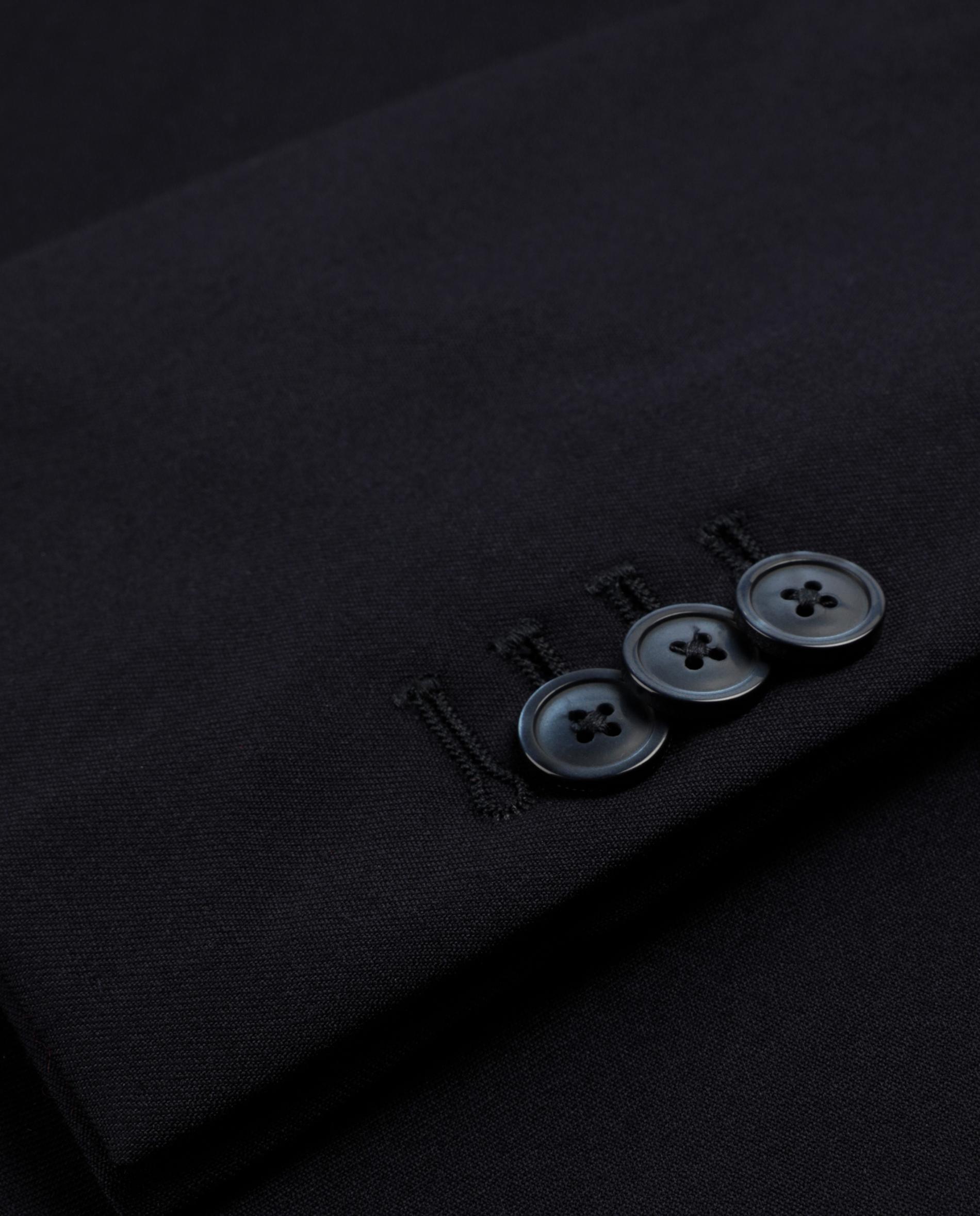 Blazer Regular Liso de Lã Navy-4