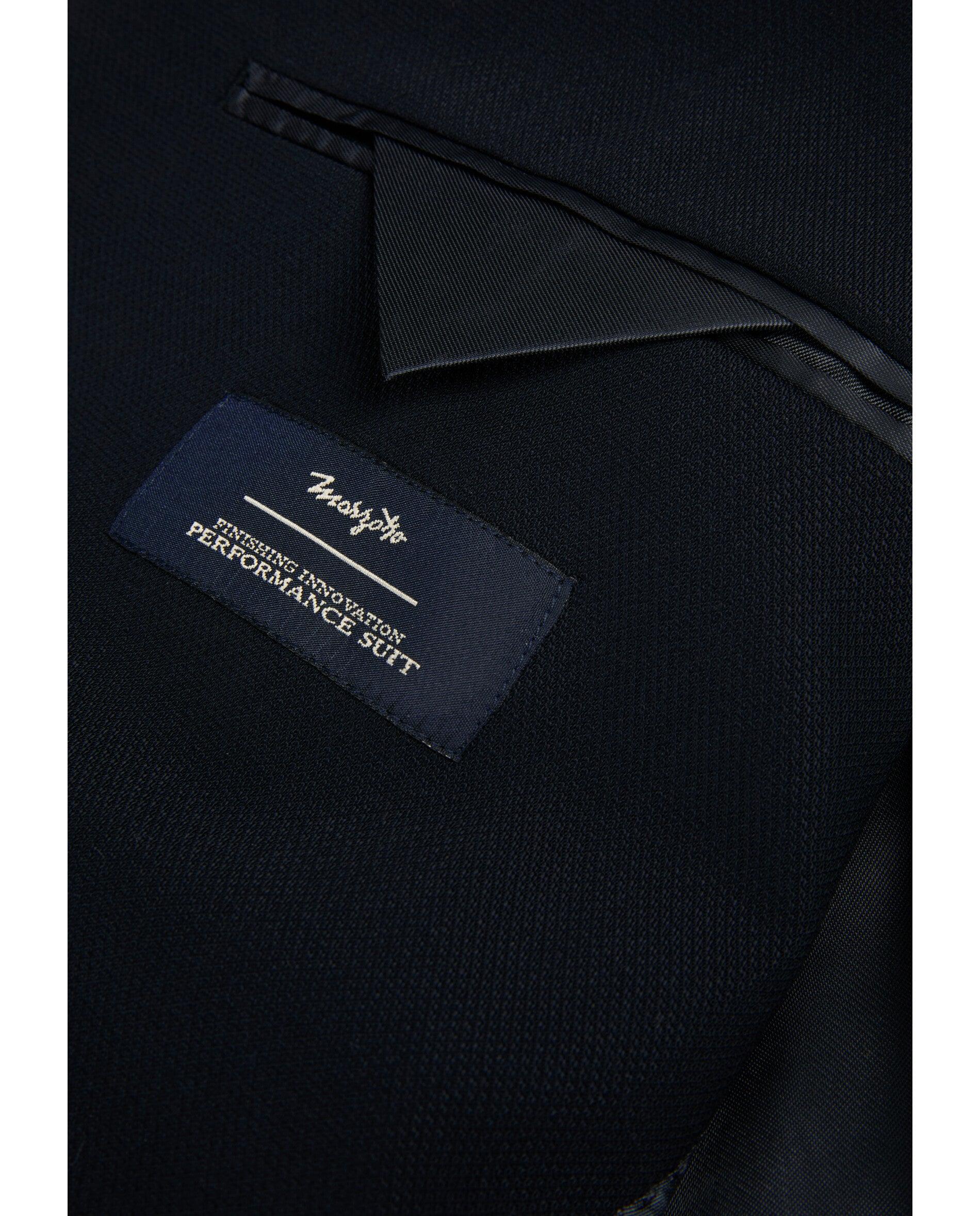 Blazer de Lã com Fecho de Botão Navy-6