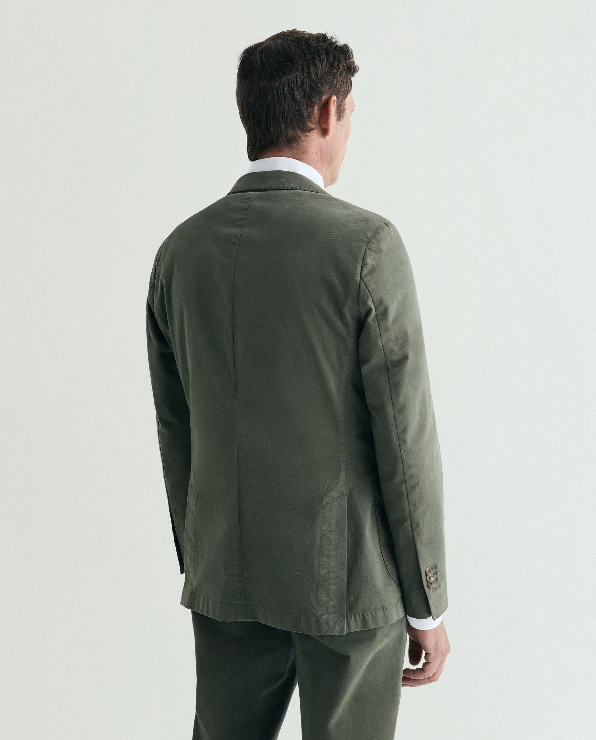 Blazer Regular Liso com Bolsos Patch Caqui-3