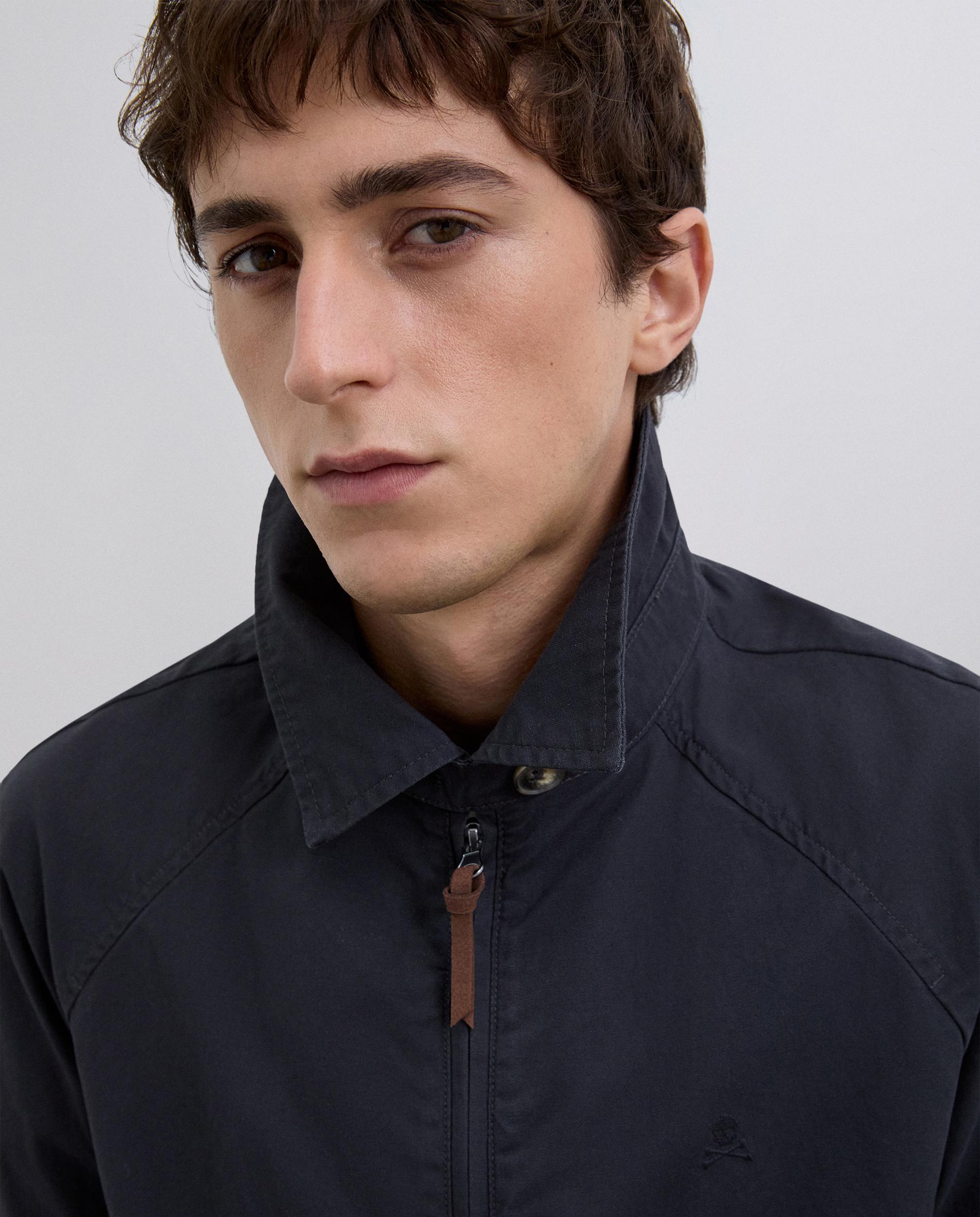Blusão Bomber Regular Fit com Fecho Zip Azul-marinho-6