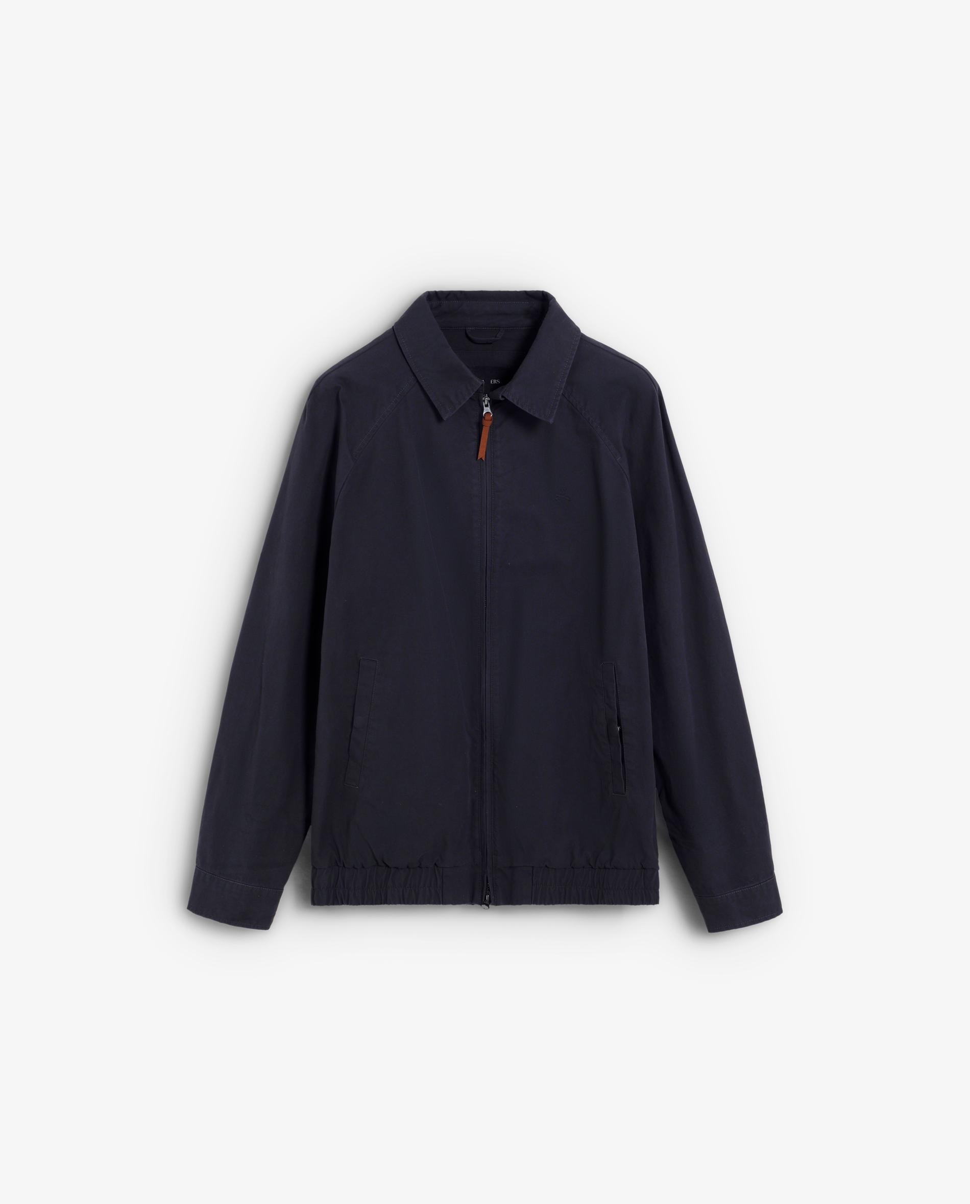 Blusão Bomber Regular Fit com Fecho Zip Azul-marinho-7