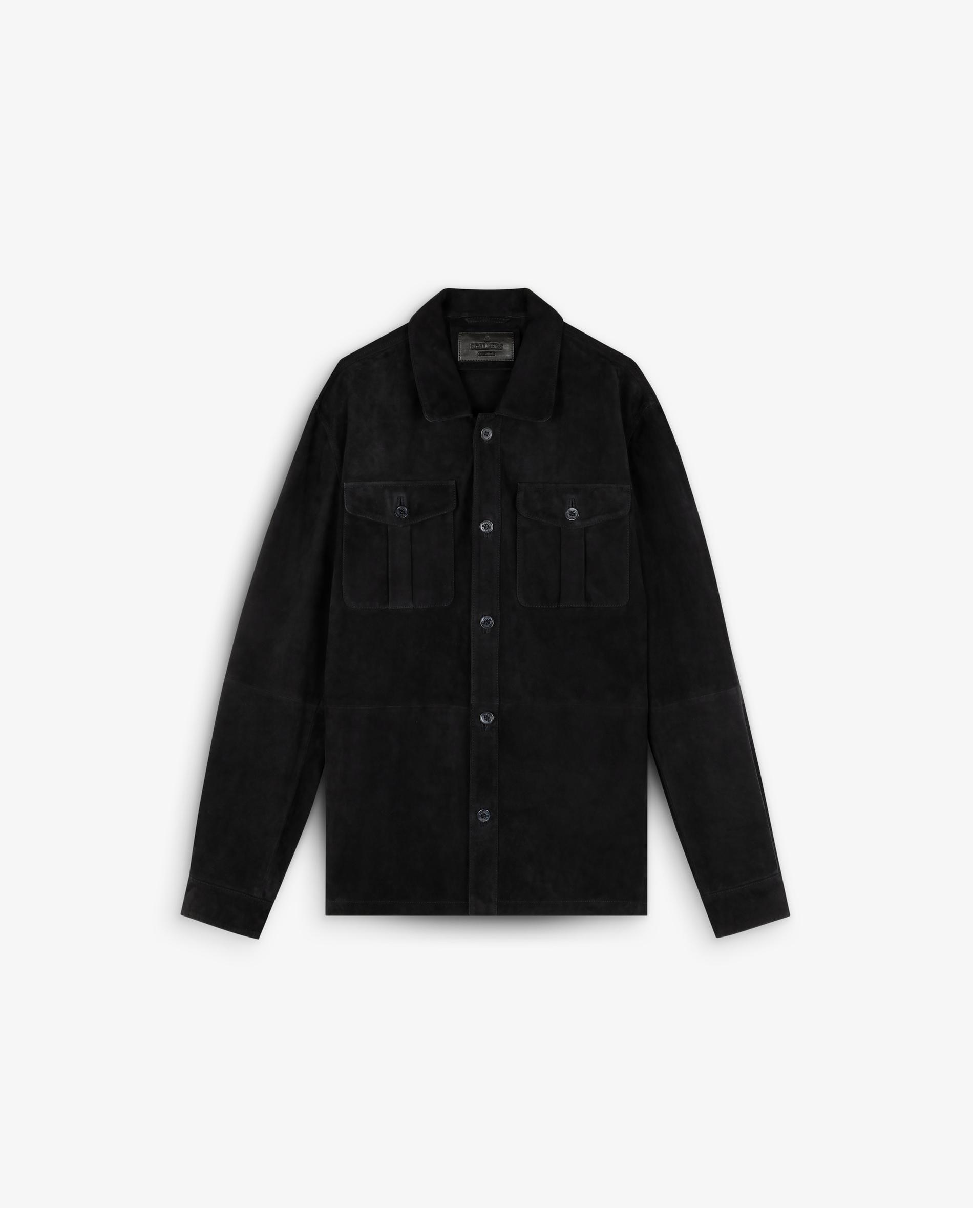 Sobrecamisa Regular de Pele Navy-5