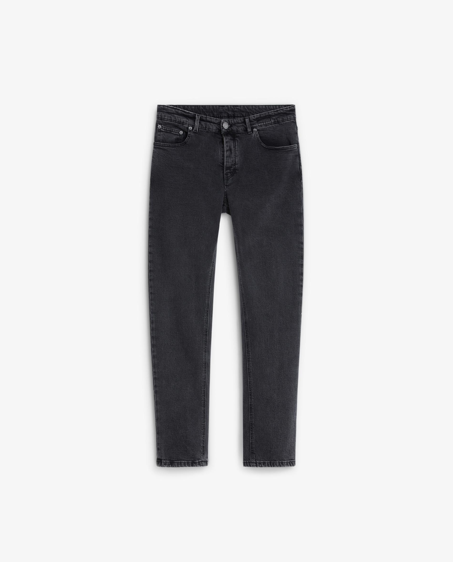 Jeans de Algodão Regular Fit Preto-5