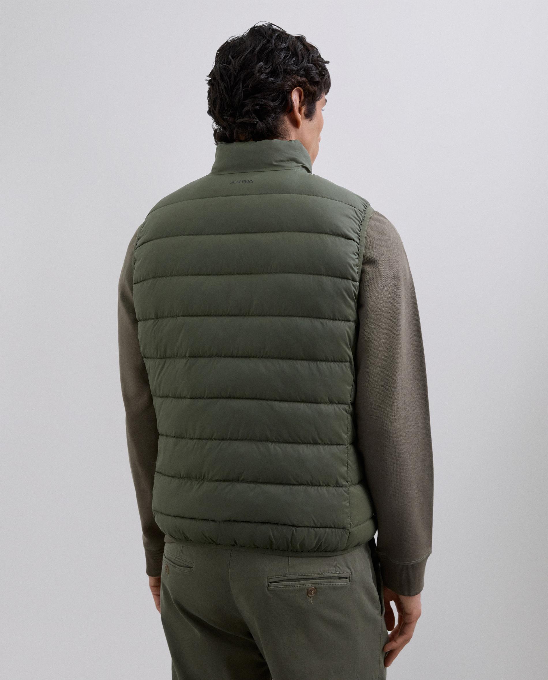 Colete Sobretudo Acolchoado Regular Fit Verde-militar-2