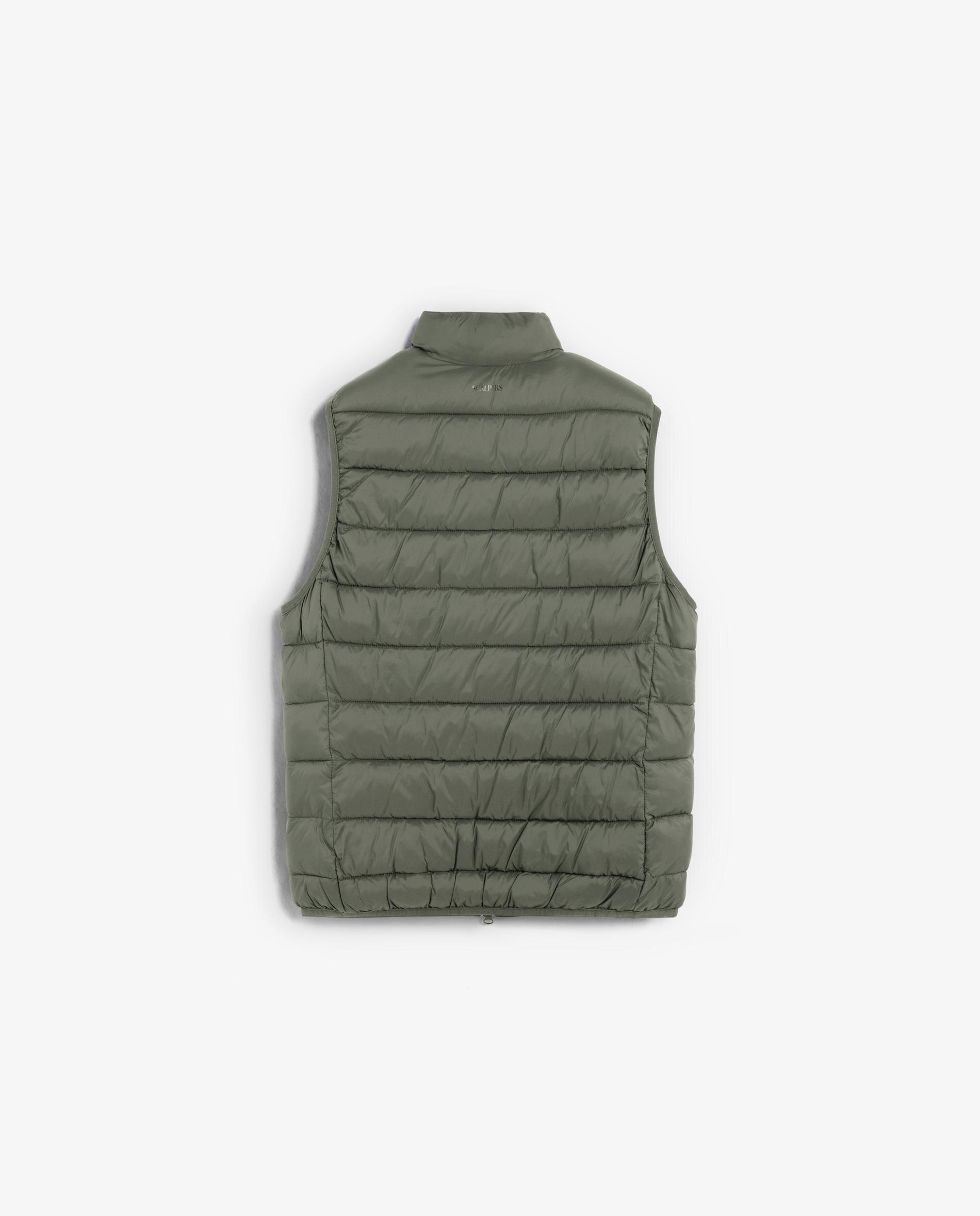 Colete Sobretudo Acolchoado Regular Fit Verde-militar-6