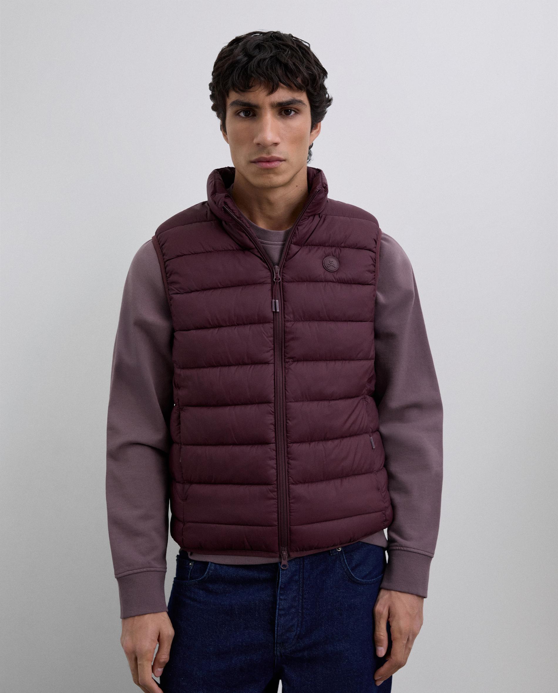 Colete de Sobretudo Acolchoado Regular Fit Bordeaux-2
