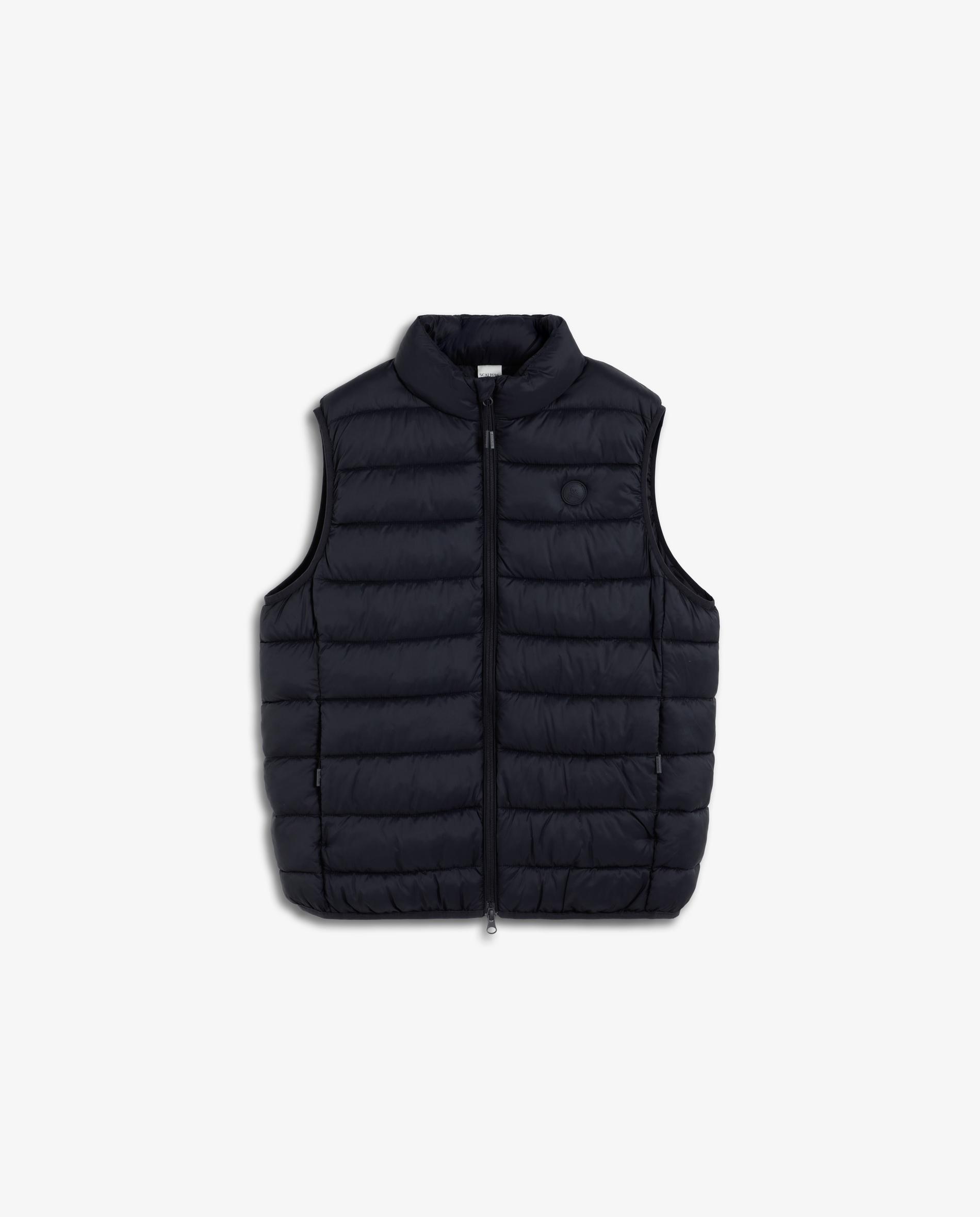 Colete Repelente À Água com Fecho Zip Azul-marinho-5