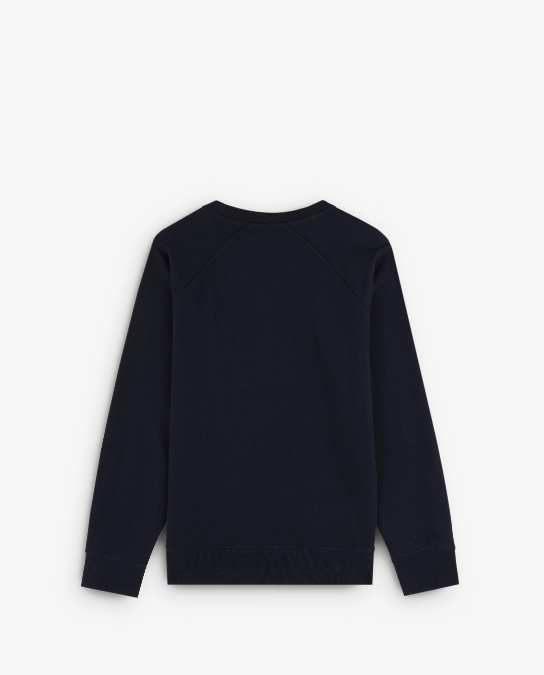 Sweatshirt com Gola Redonda e Logo Frontal Navy-2