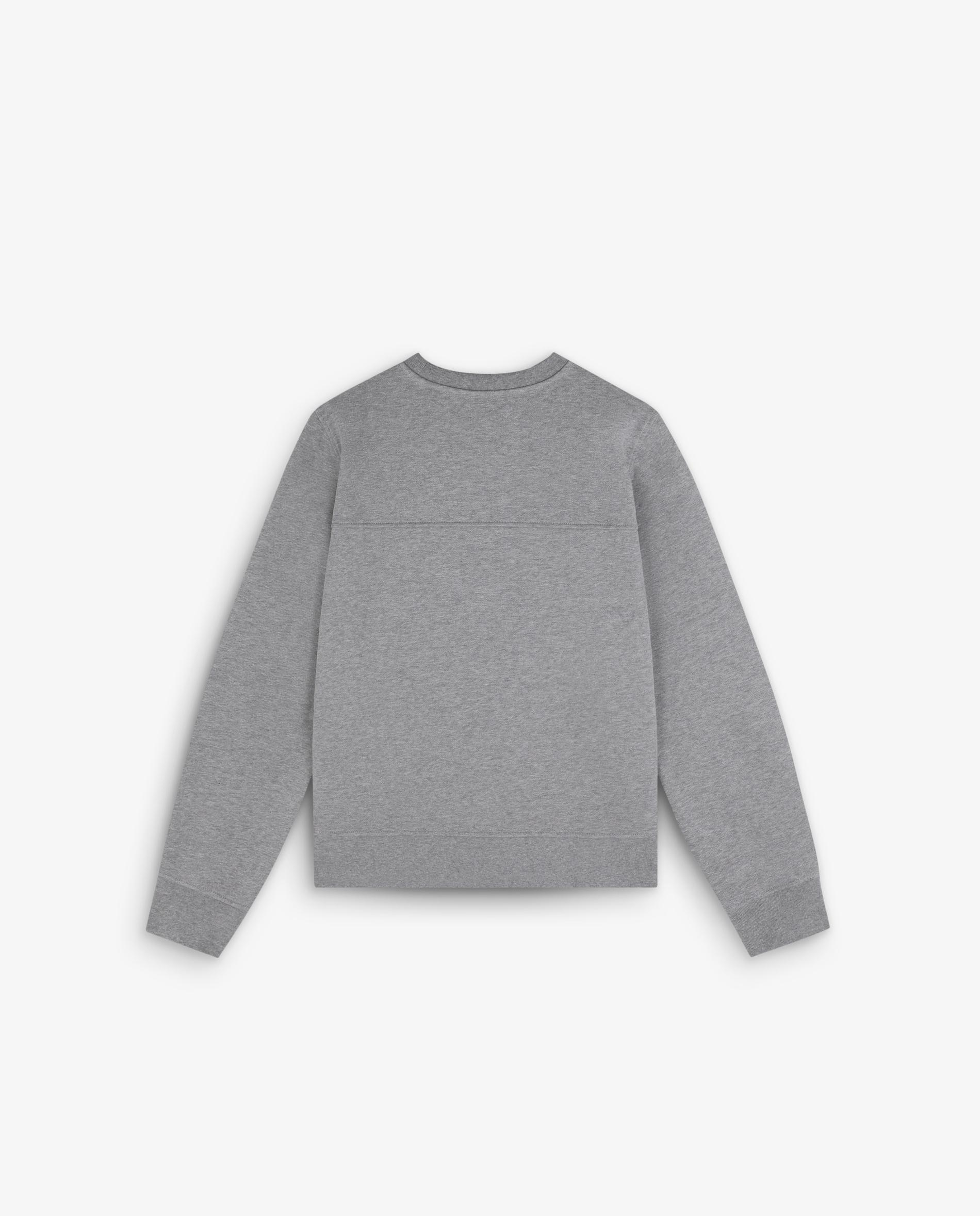 Sweatshirt Básica de Algodão com Gola Redonda Cinzentos-6