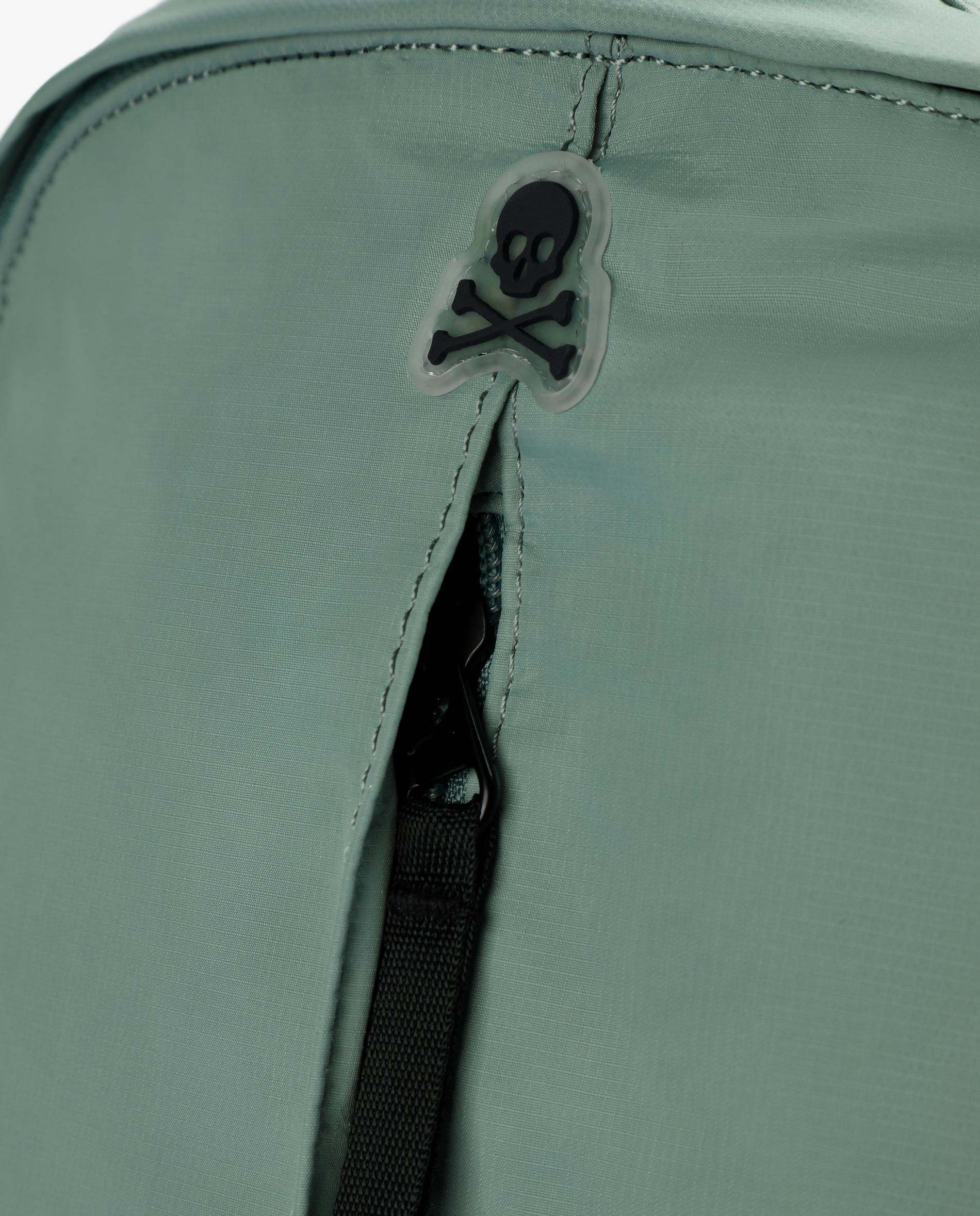 Mochila de Estilo Desportivo com Logo em Contraste Verde Água-6