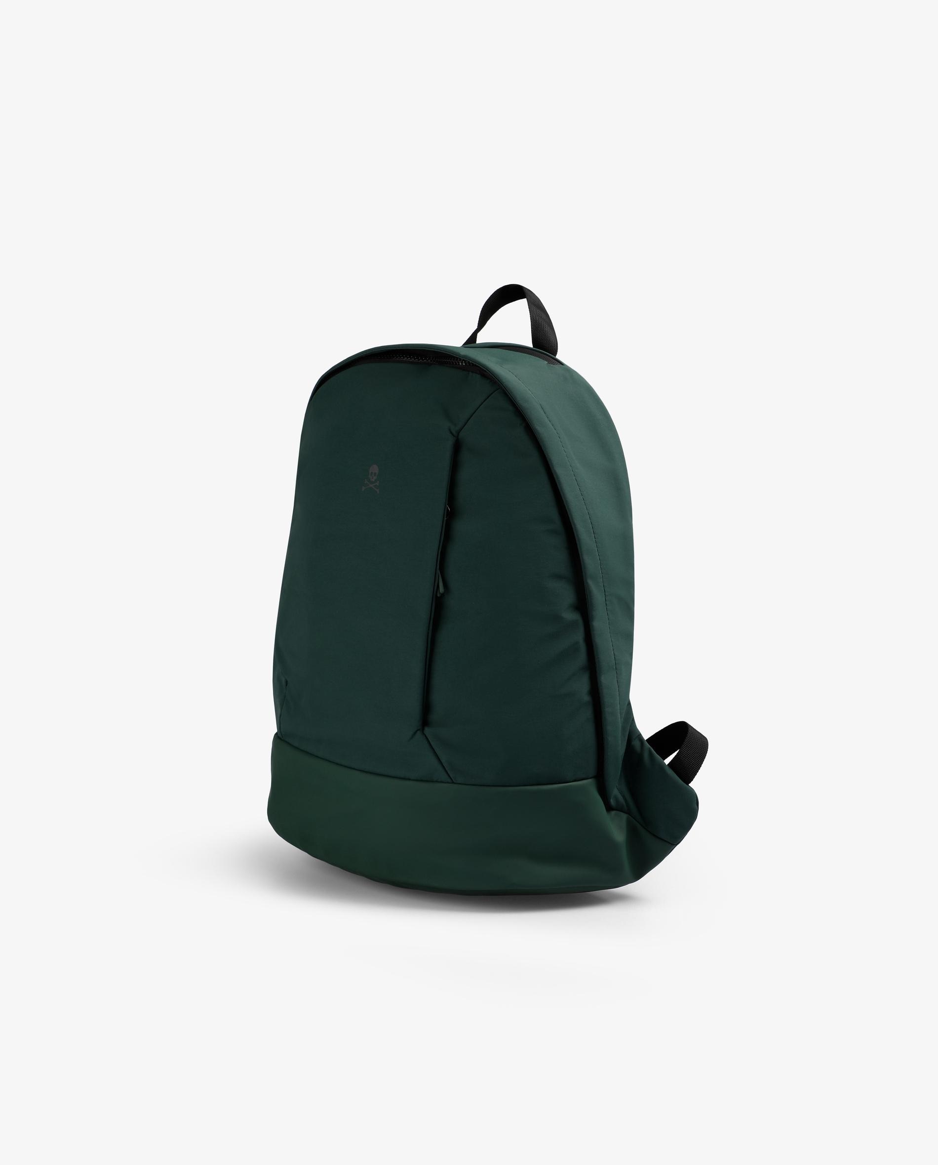 Mochila com Bolso Frontal e Costas Acolchoadas Verde-escuro-3