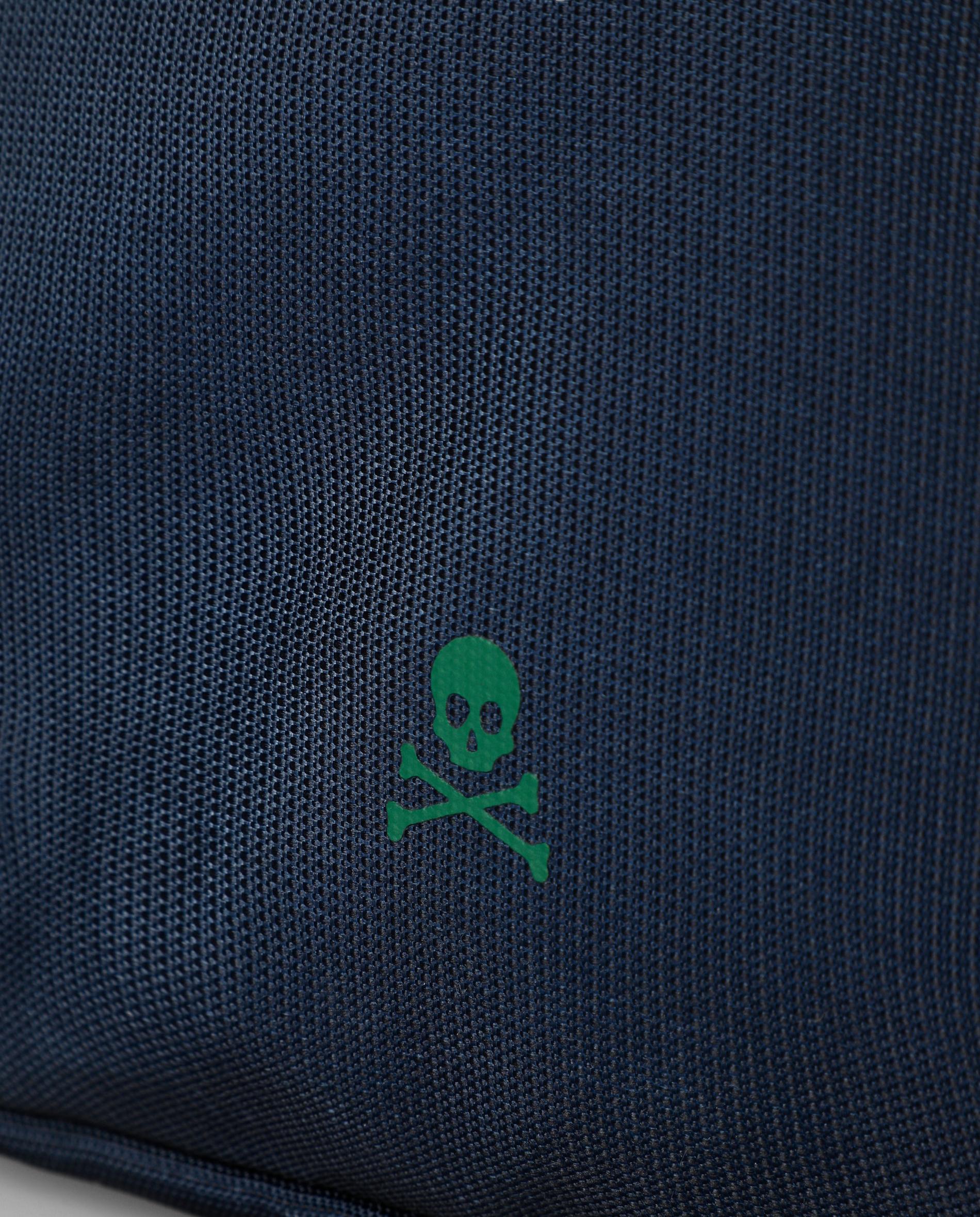 Mochila com Fecho de Aba e Clip Ajustável Azul-marinho / Verde-5
