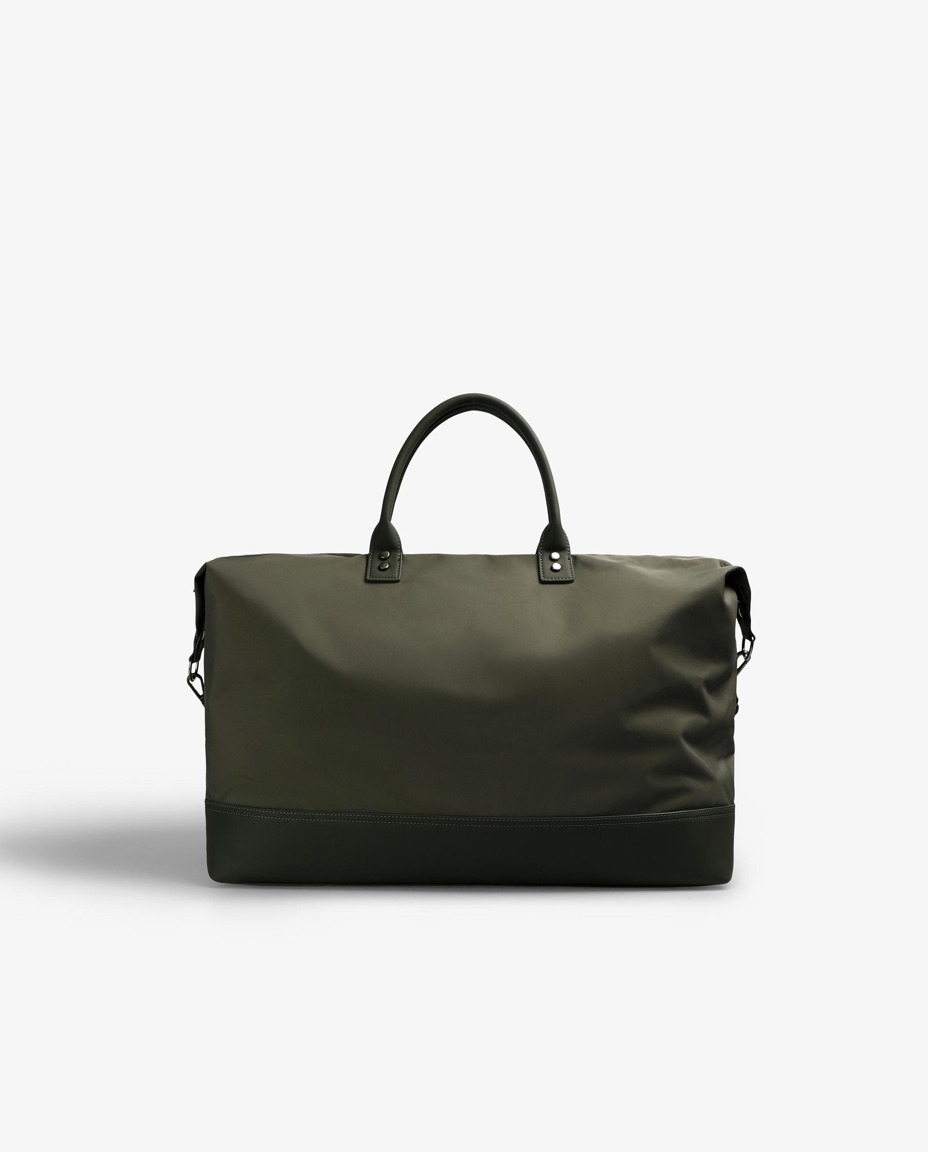 Mala a Tiracolo de Viagem com Fecho Zip e Alça de Mão Verde-2