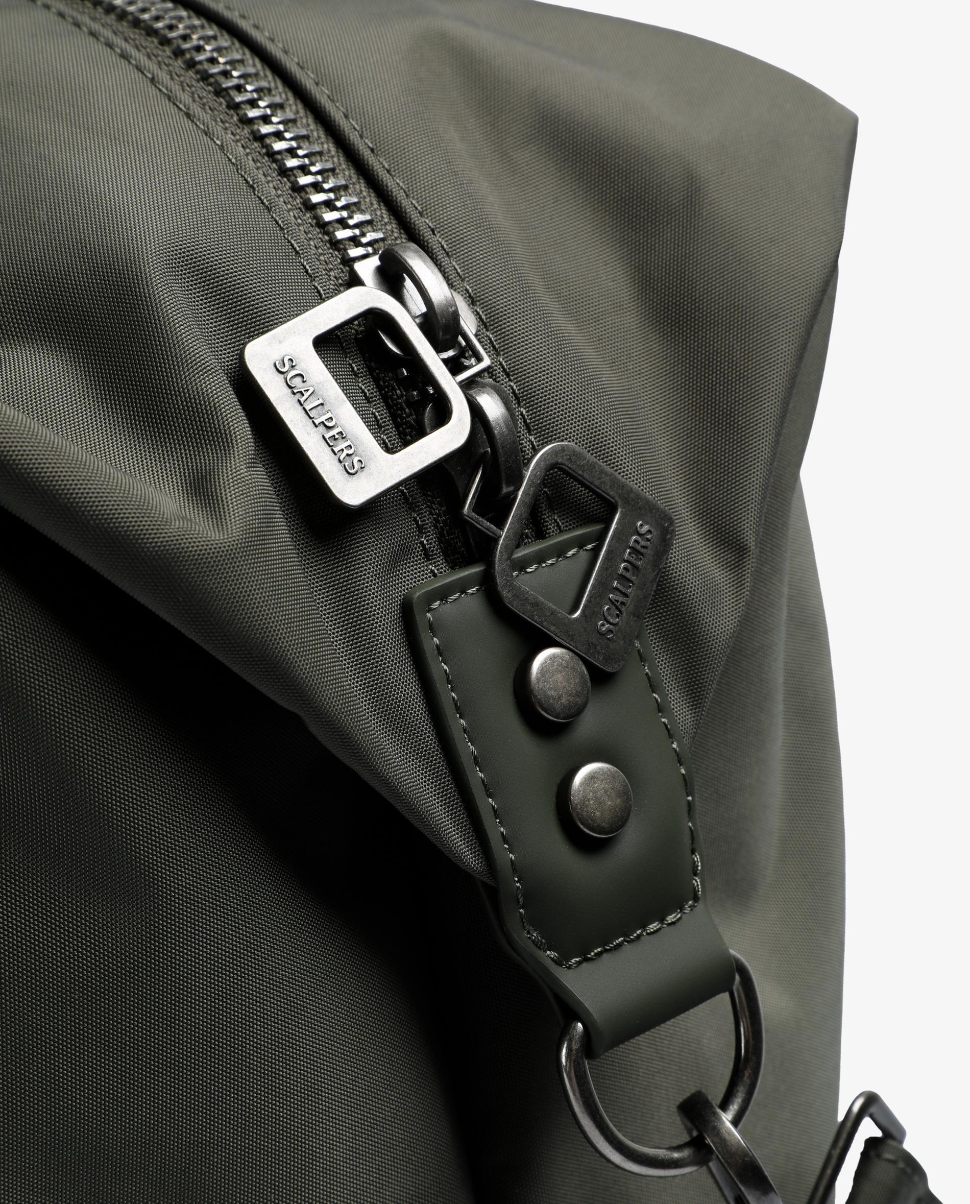 Mala a Tiracolo de Viagem com Fecho Zip e Alça de Mão Verde-6