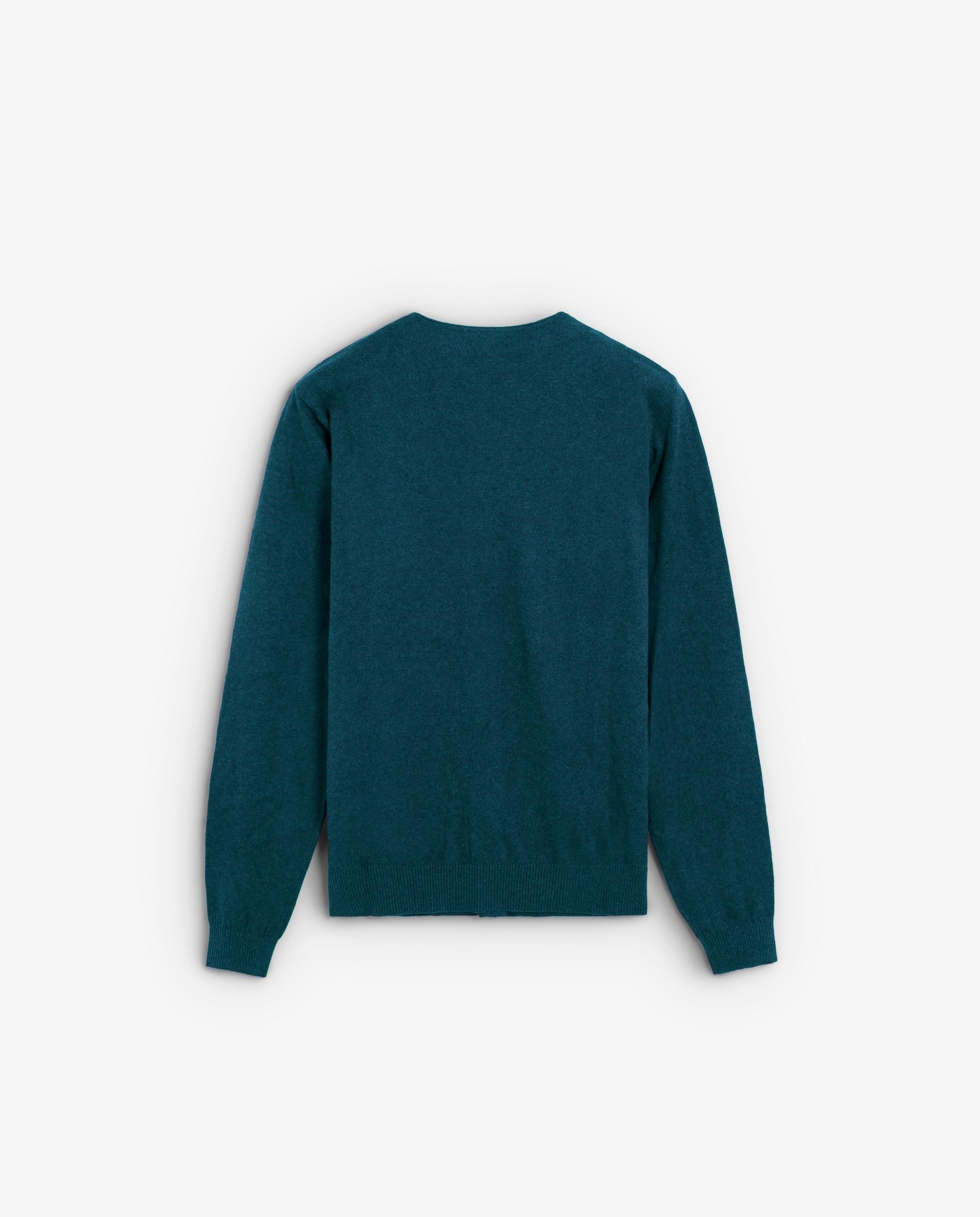 Cardigan com Caveira a Tom no Peito e Fecho de Botões Verde roxo-6