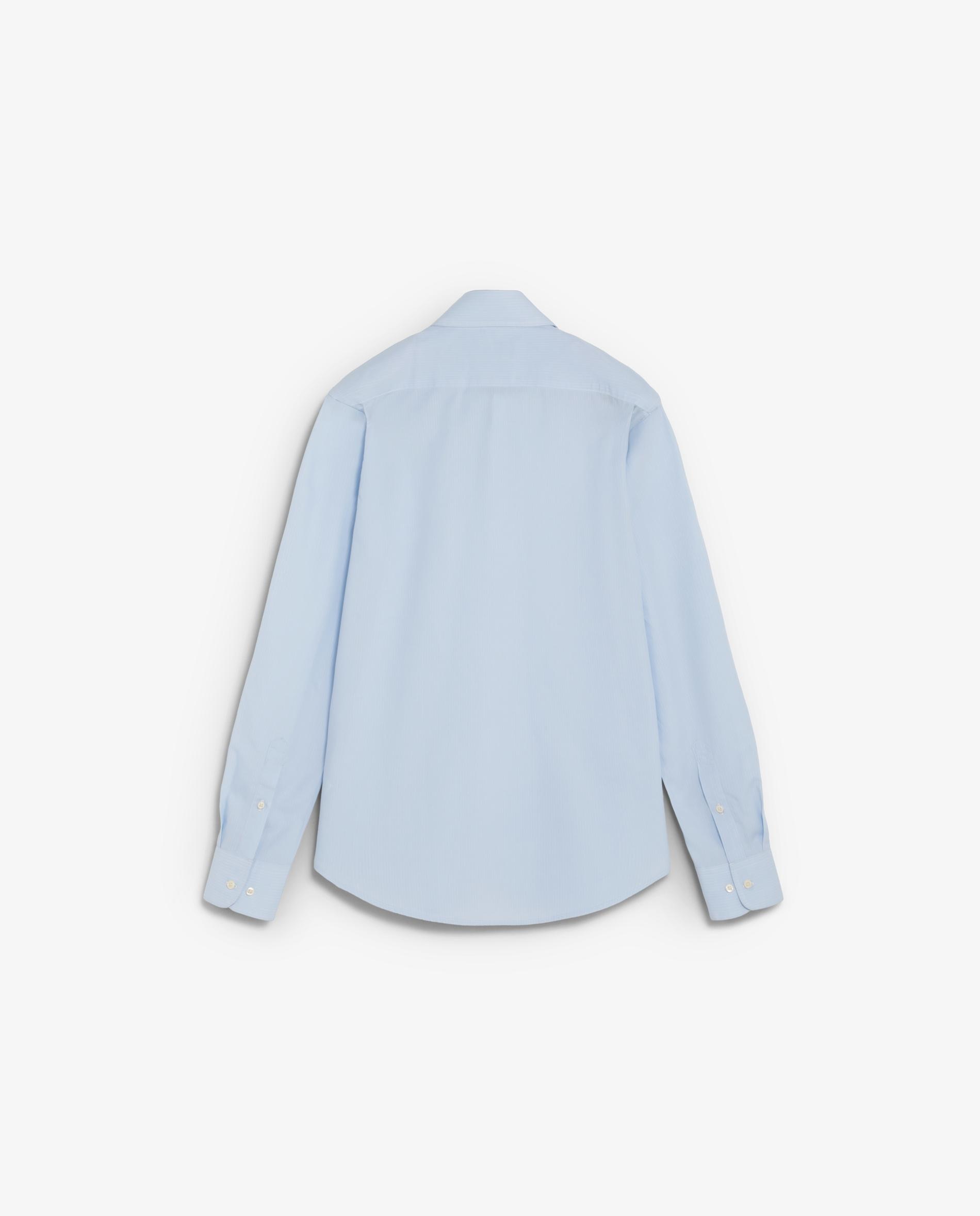 Camisa Regular Às Riscas Azul-claro-2