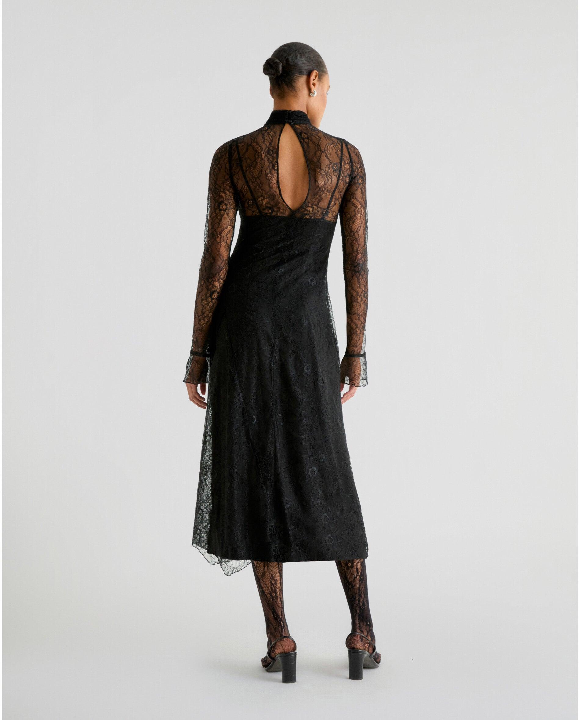 Vestido Midi 2 em 1 Pretos-5