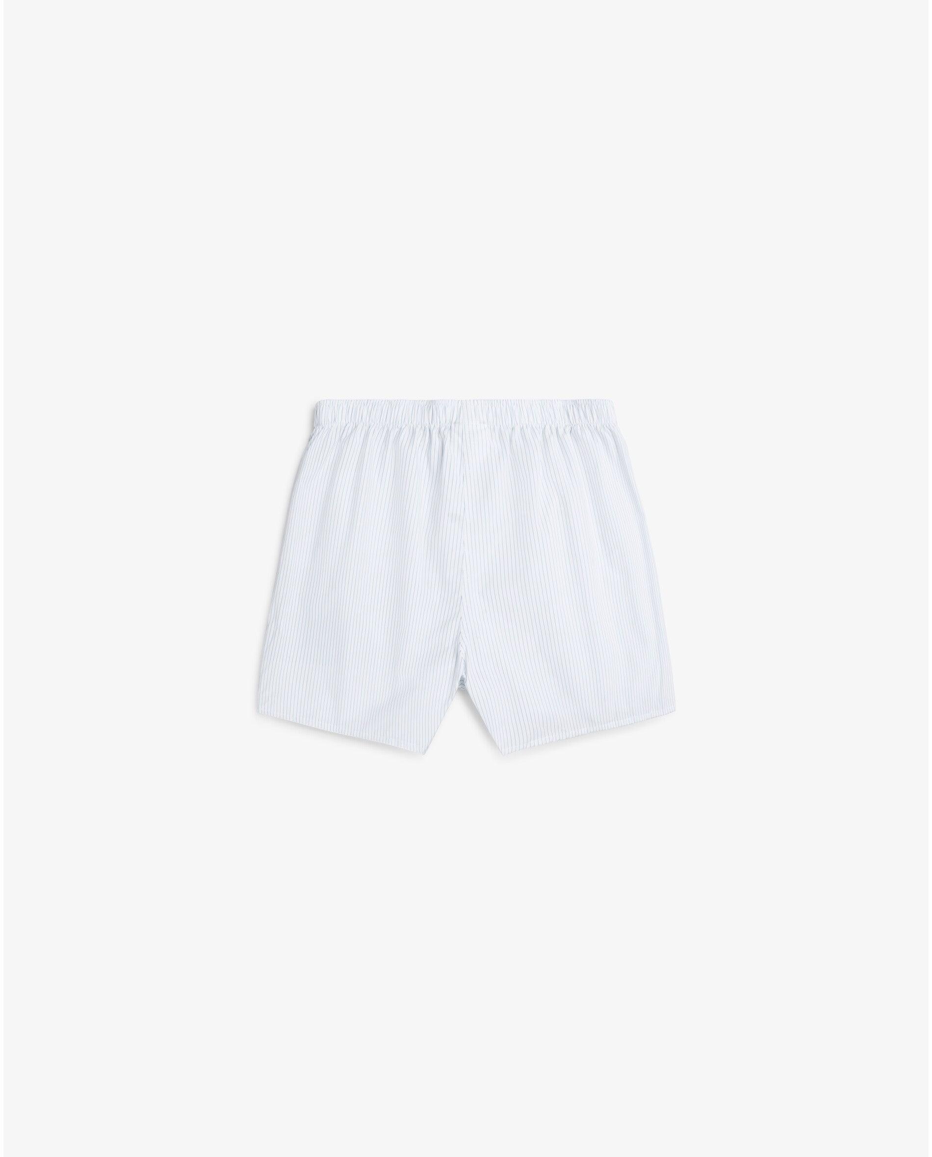 Boxer de Tecido em Algodão Estampado Branco-2