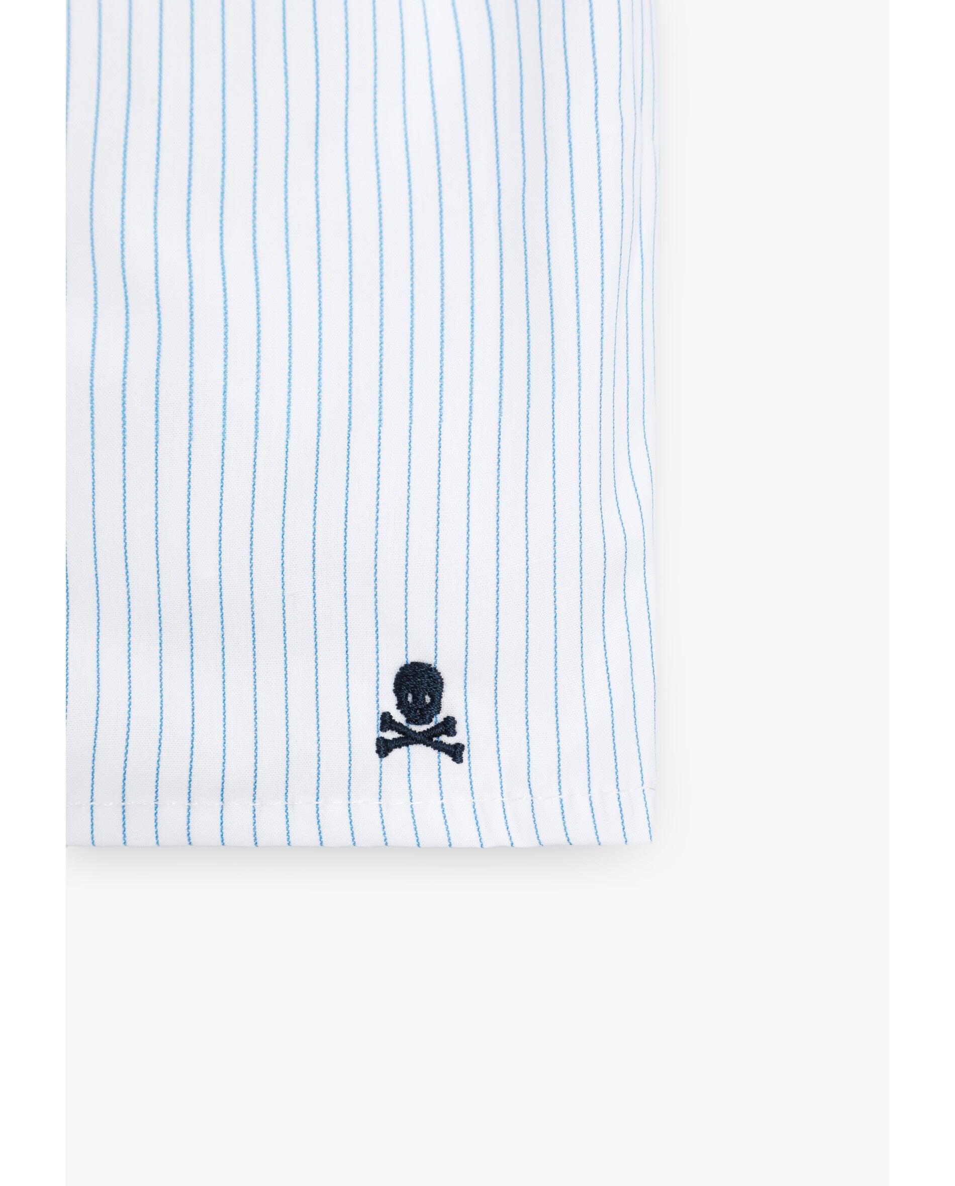 Boxer de Tecido em Algodão Estampado Branco-3