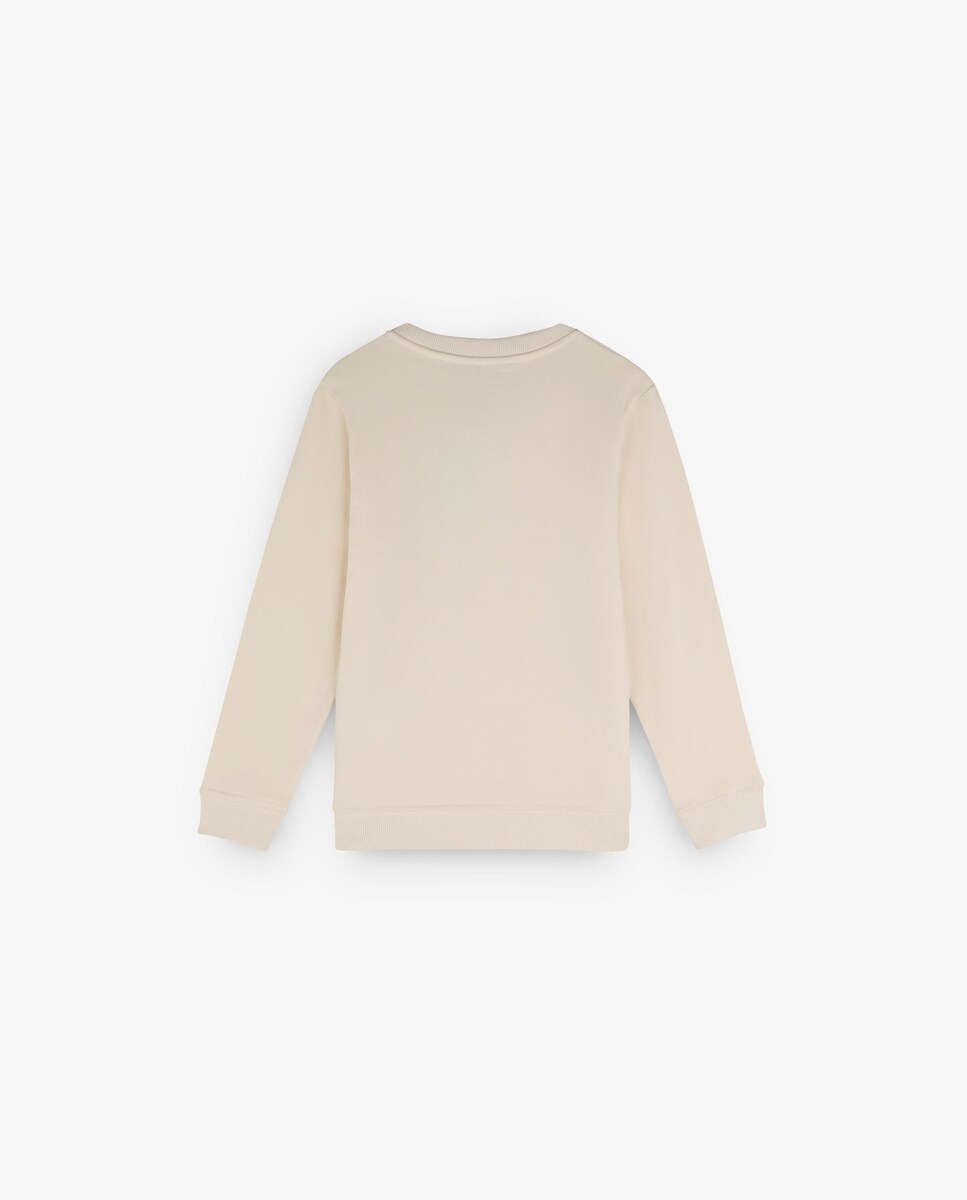 Sweatshirt Infantil de Algodão com Caveira com Relevo Branco-2