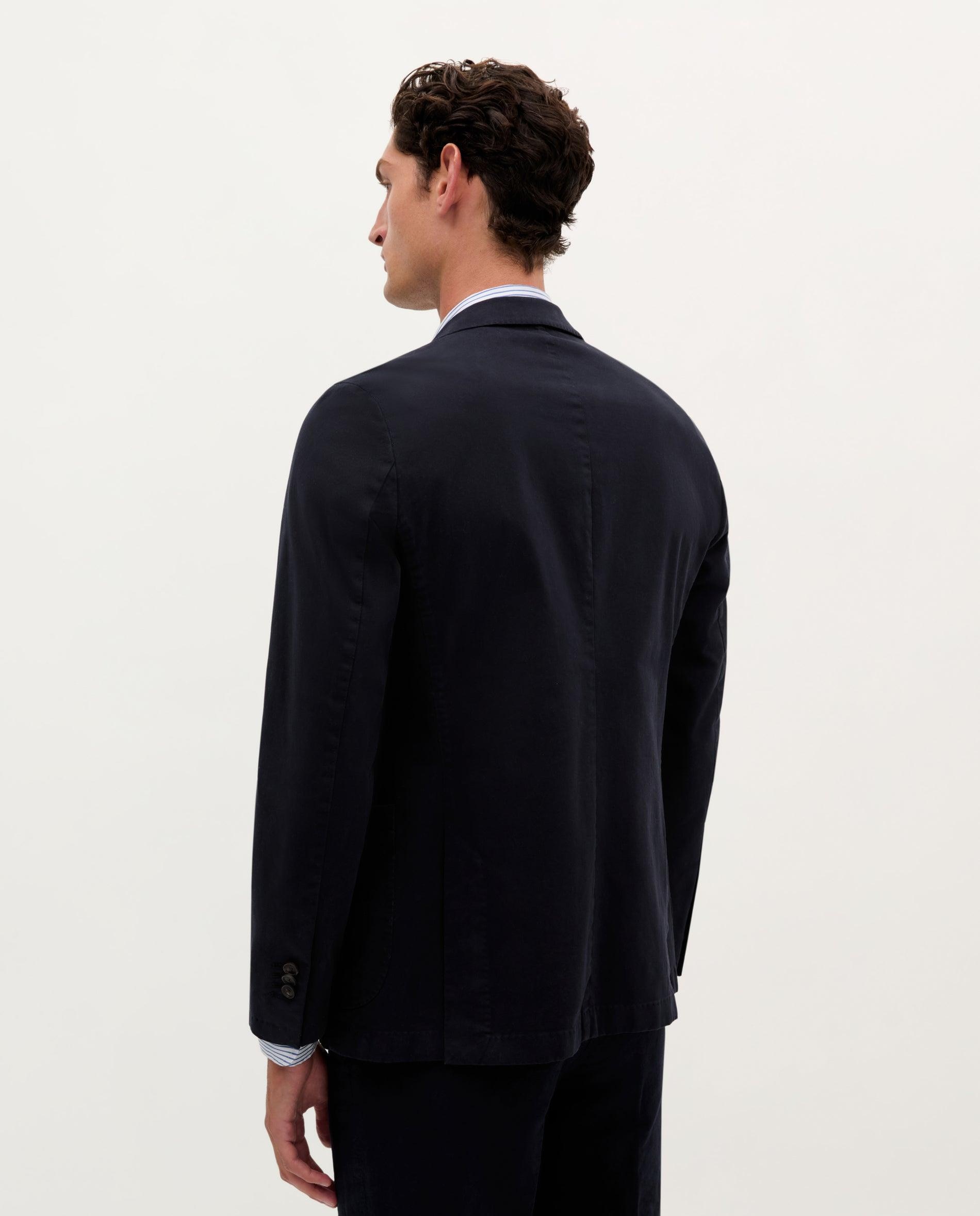Blazer de Algodão Regular Fit Azul-marinho-2