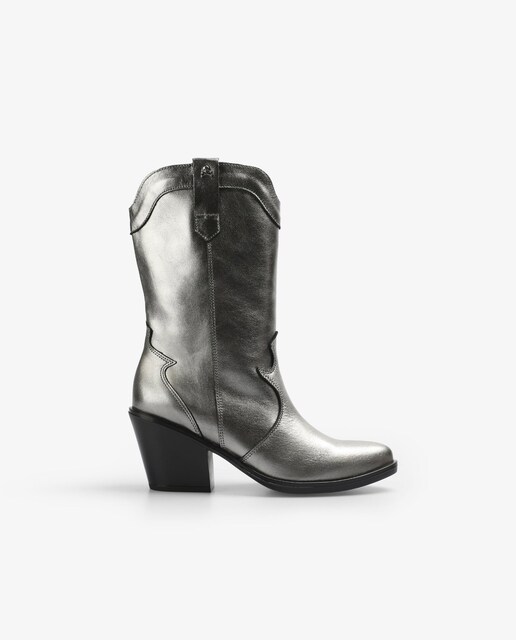 Imagem 0 de Botas Cowboy em Pele com Tacão