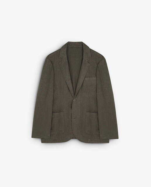 Imagem 0 de Blazer em Linho com Bolsos Frontais