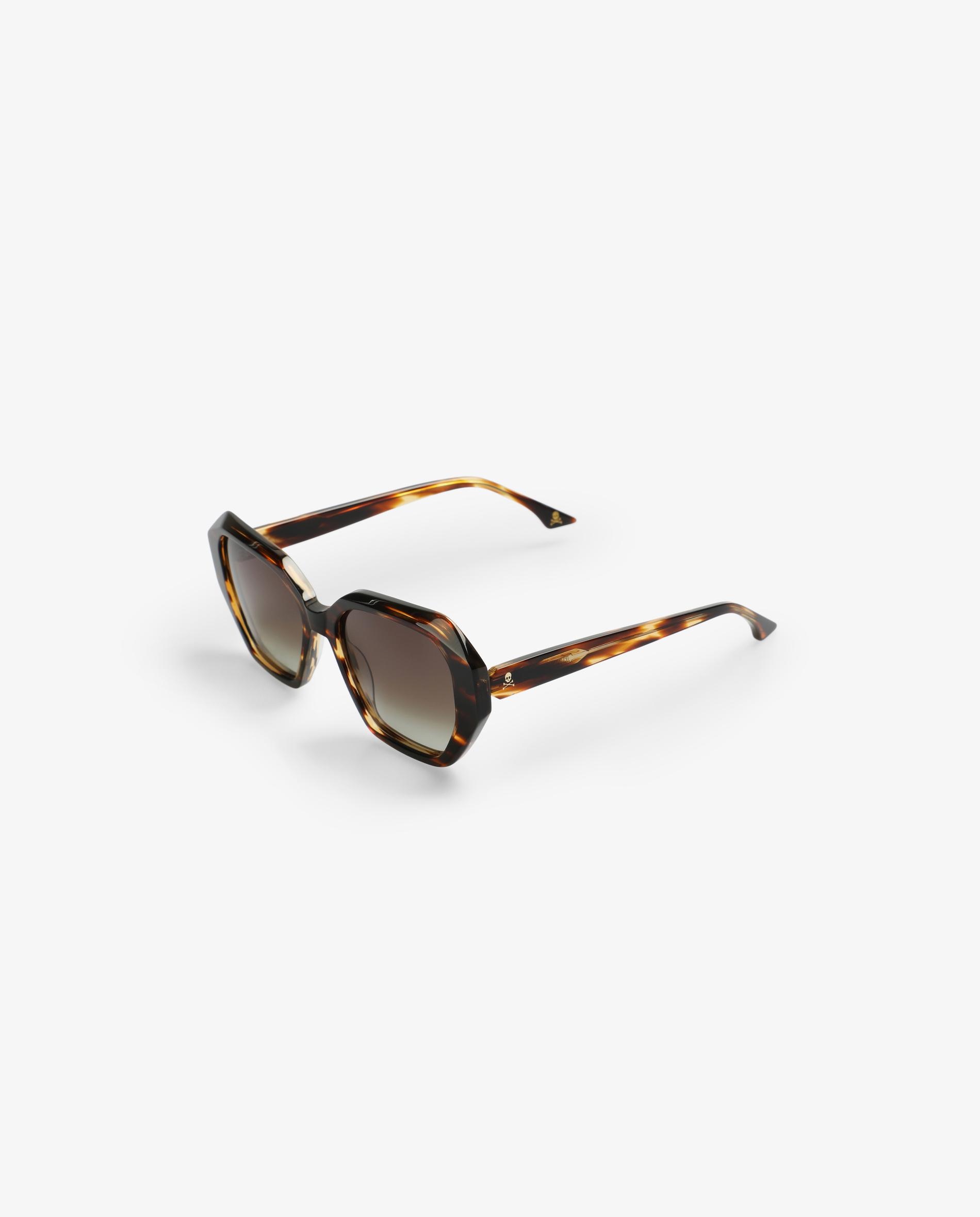 Óculos de Sol de Acetato Geométricos com Lentes Degradadas Multicolor-2