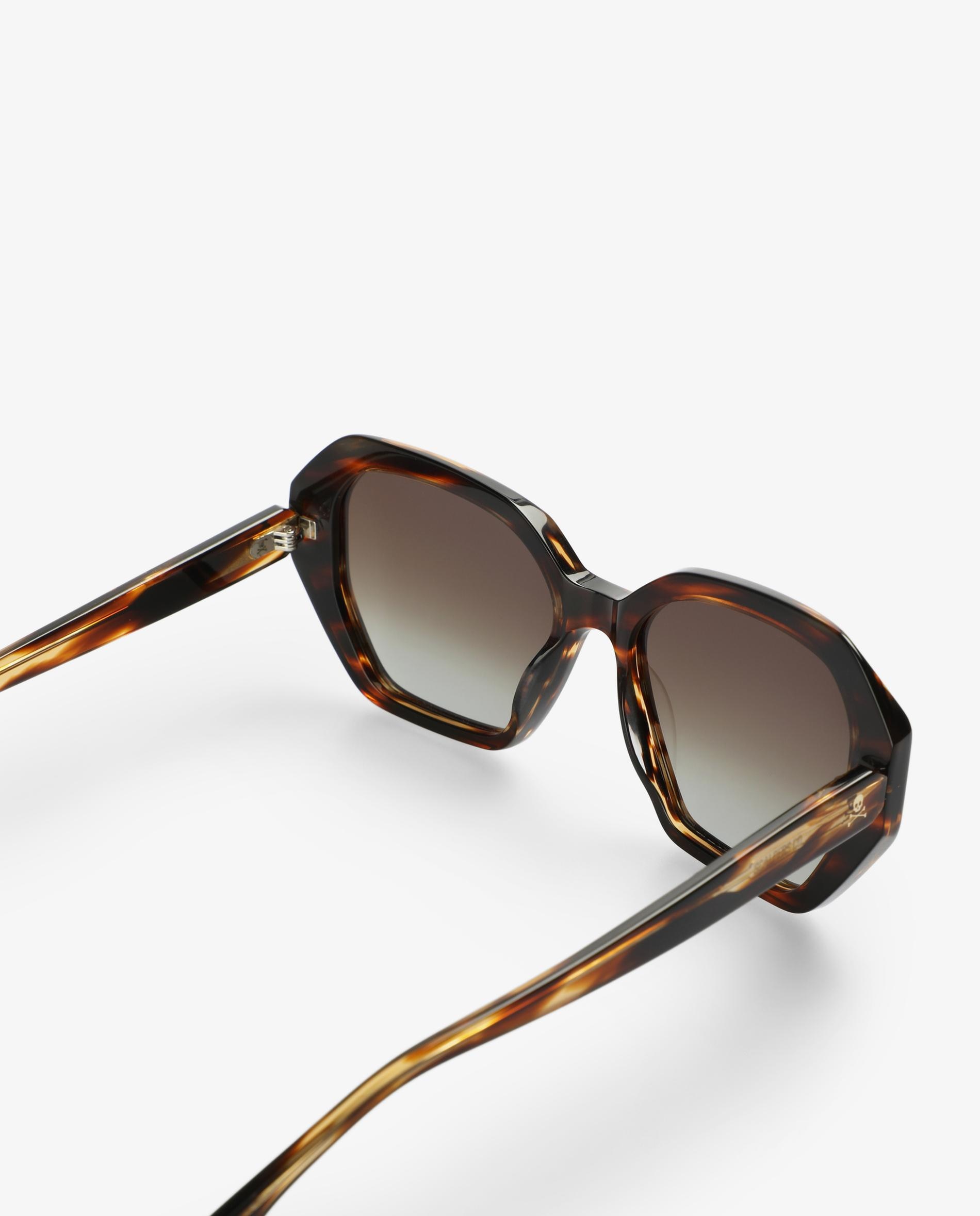 Óculos de Sol de Acetato Geométricos com Lentes Degradadas Multicolor-3