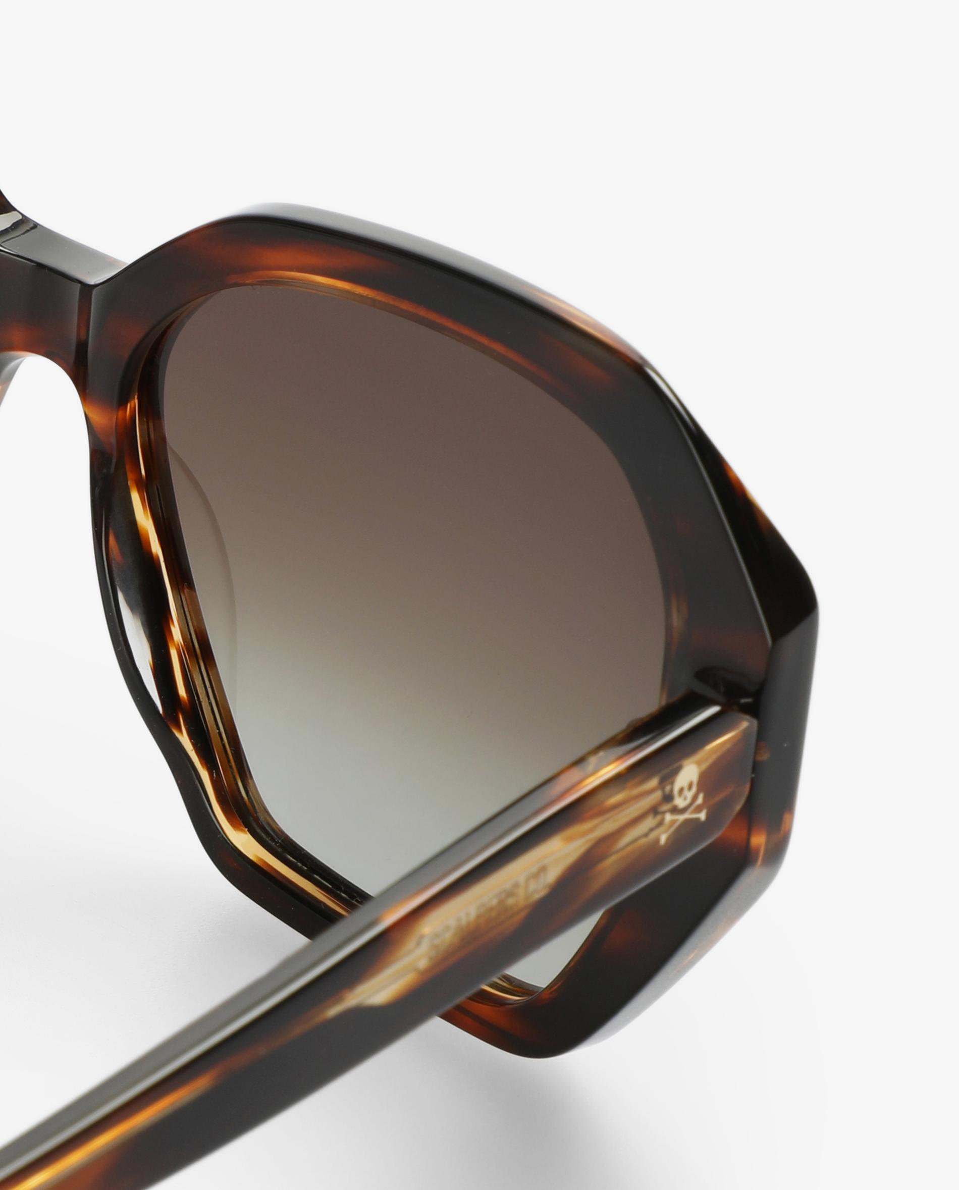 Óculos de Sol de Acetato Geométricos com Lentes Degradadas Multicolor-4
