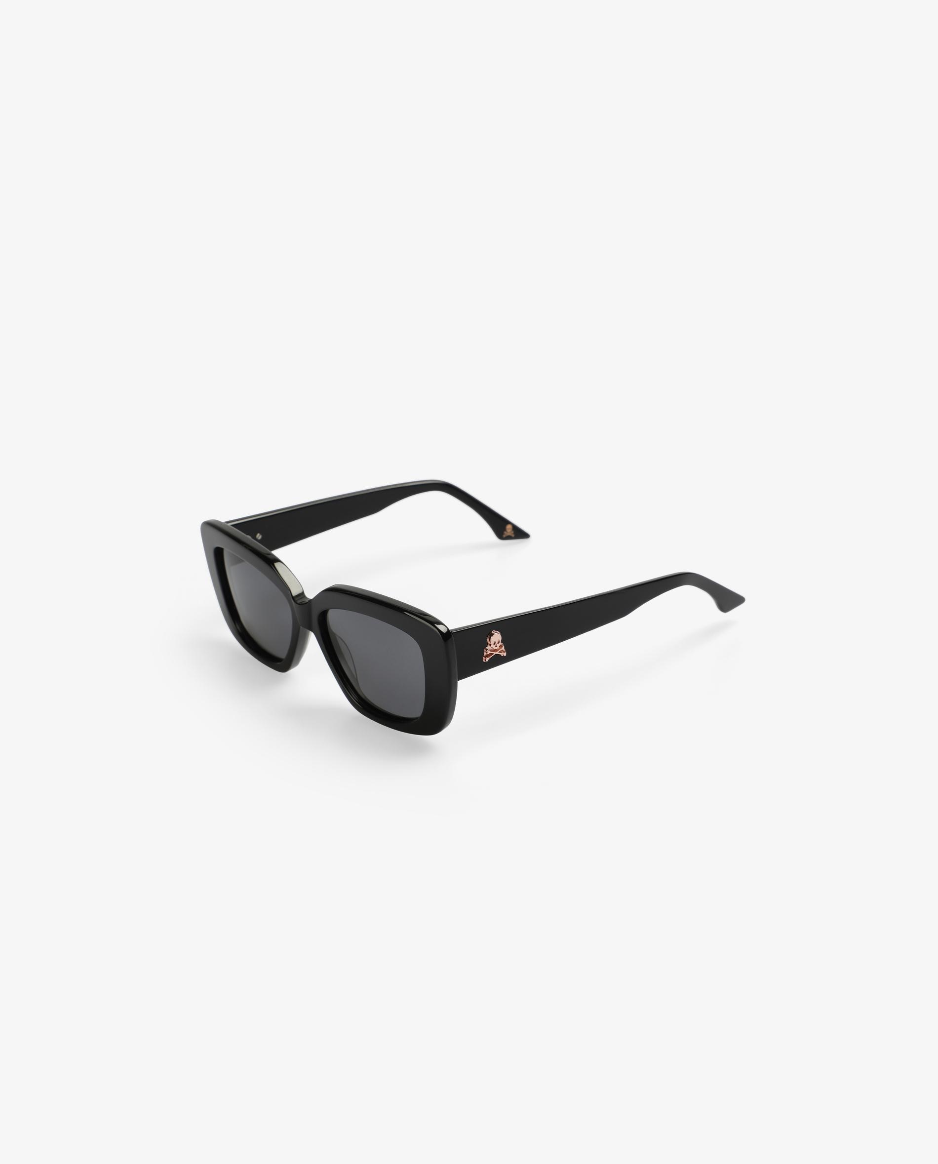 Óculos de Sol de Acetato com Lentes Escuras Preto-2