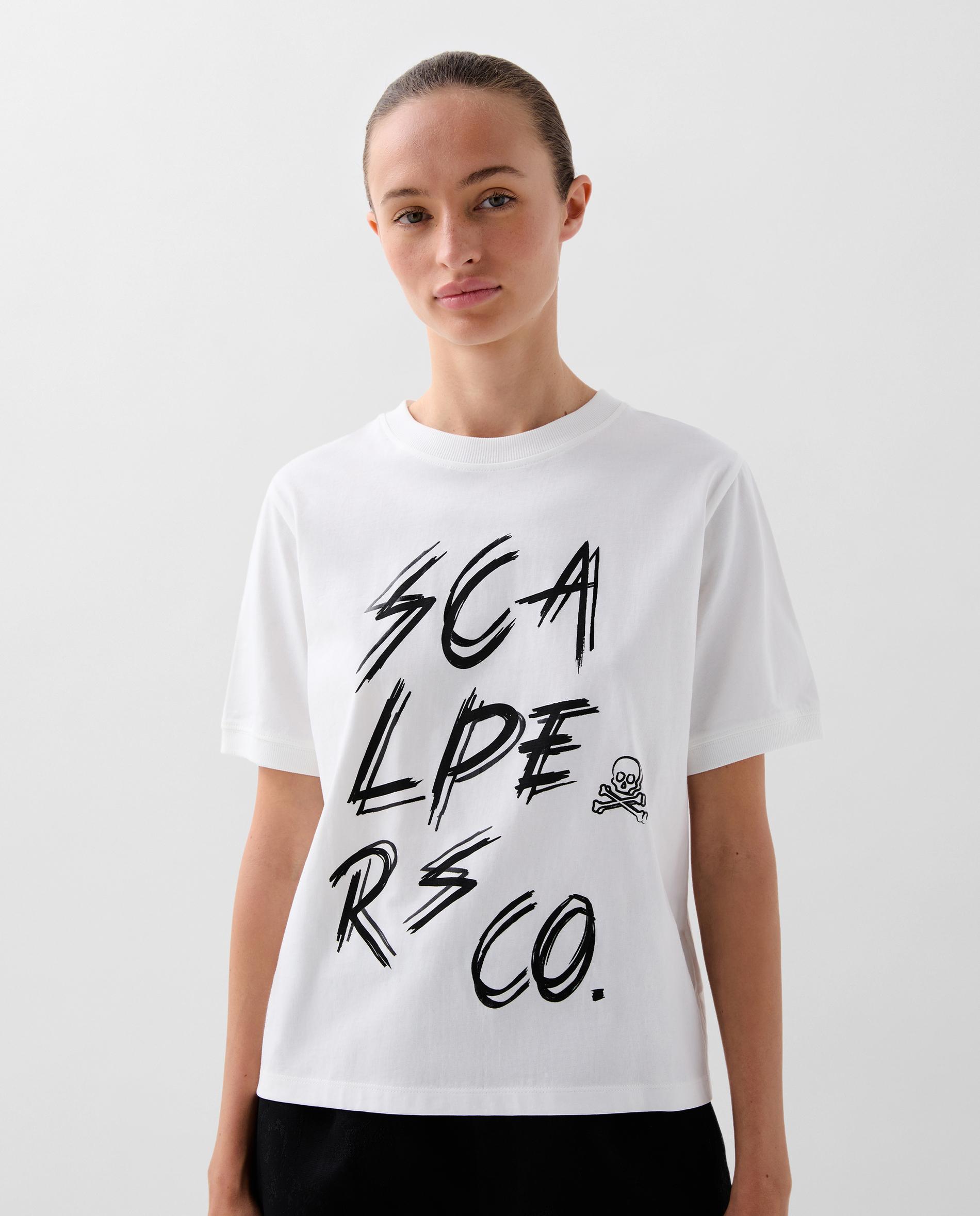 T-shirt Regular Fit de Algodão Branco-1