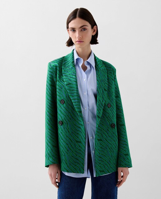 Imagem 0 de Blazer Regular Fit Animal Print