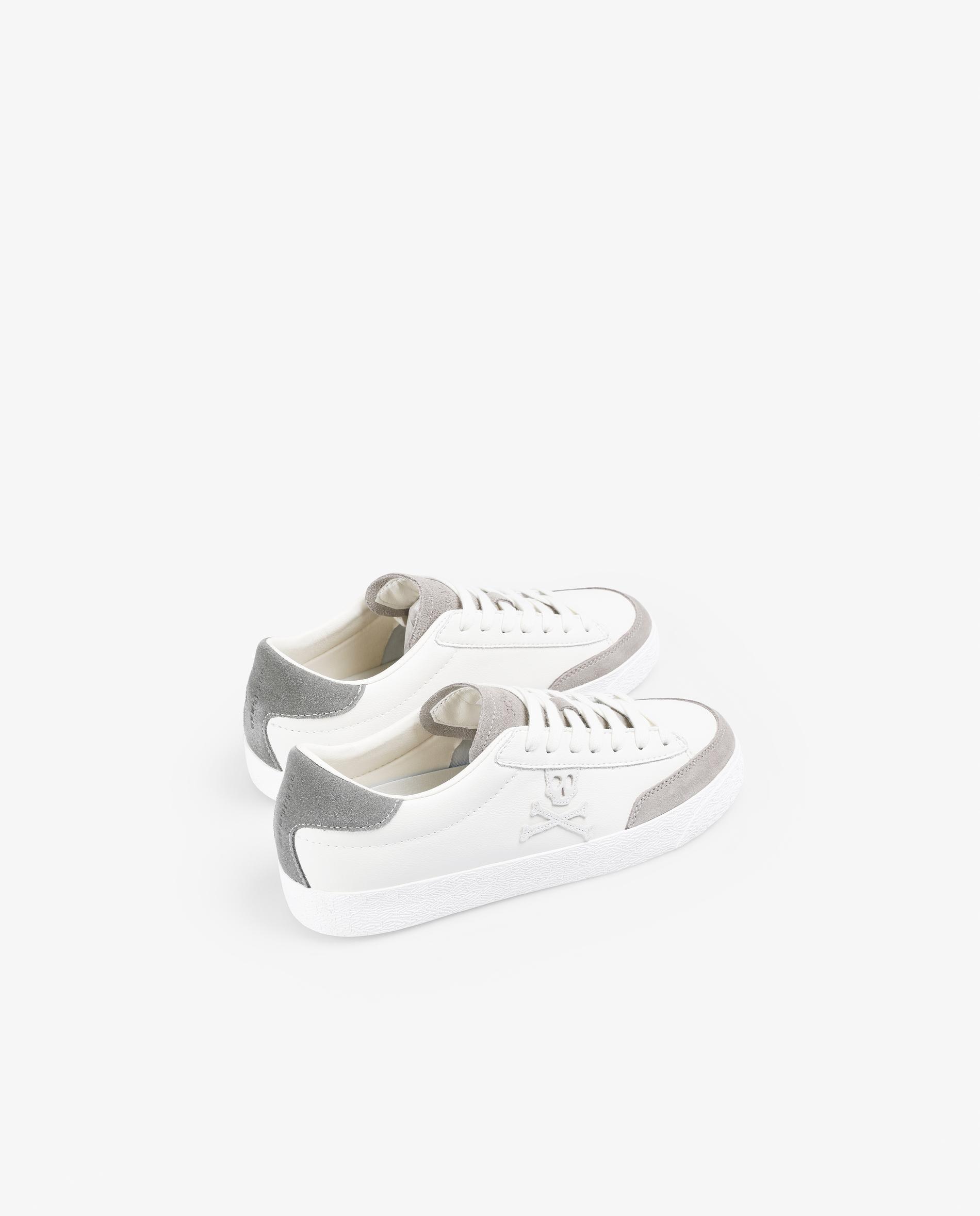 Sapatilhas Desportivas com Atacadores e Tons em Contraste Cinzento / Branco-3