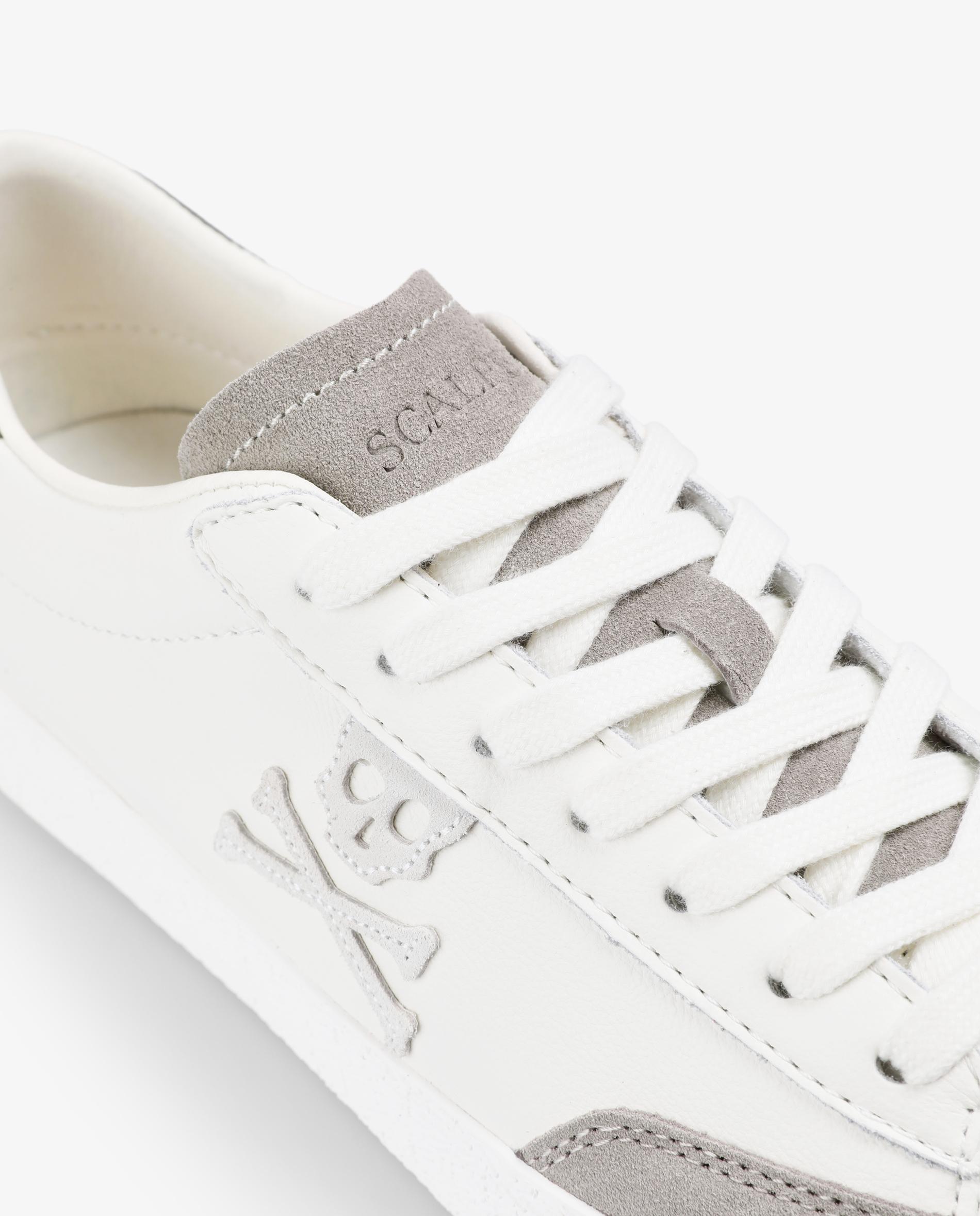 Sapatilhas Desportivas com Atacadores e Tons em Contraste Cinzento / Branco-6