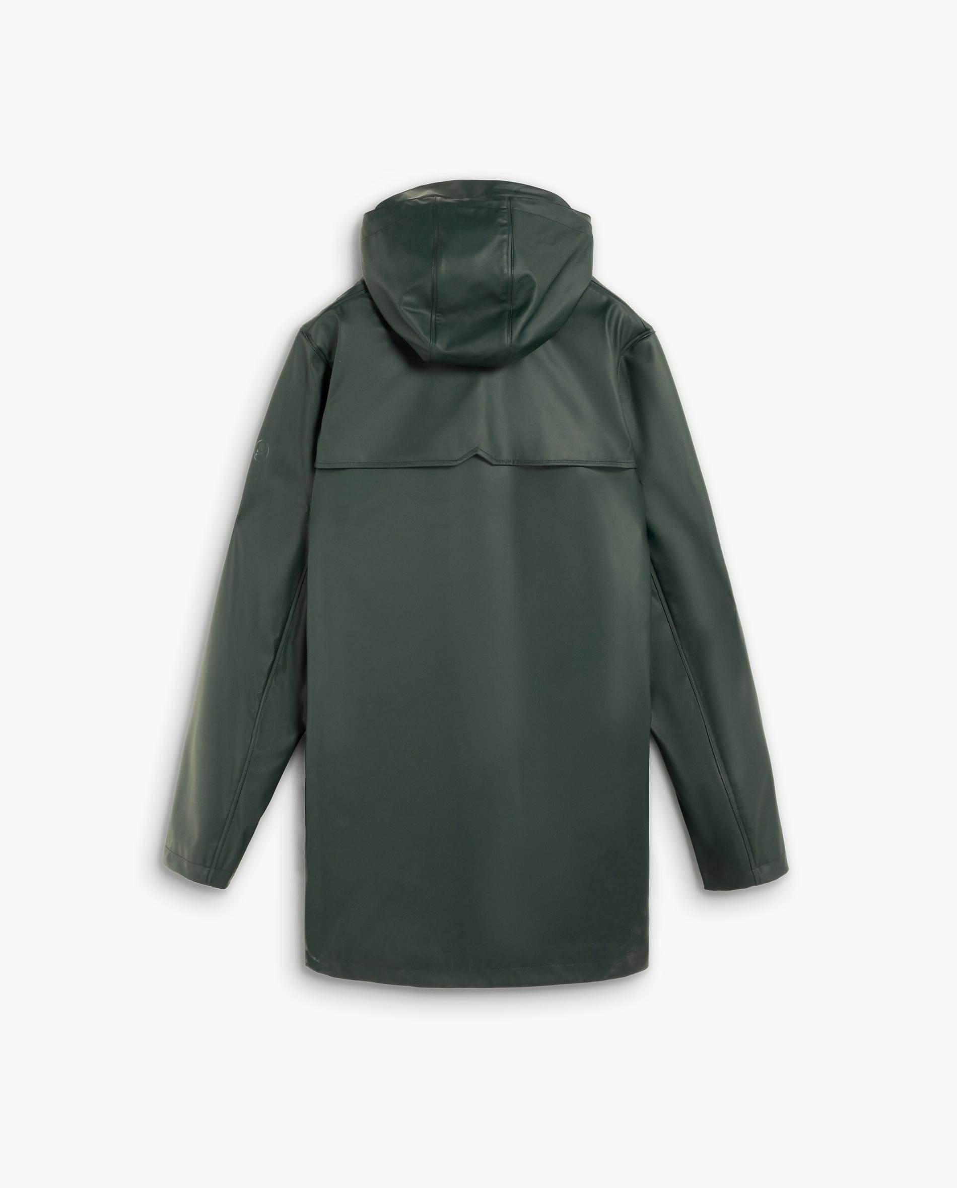 Chuva Waterproof com Capuz Ajustável Verde-militar-6