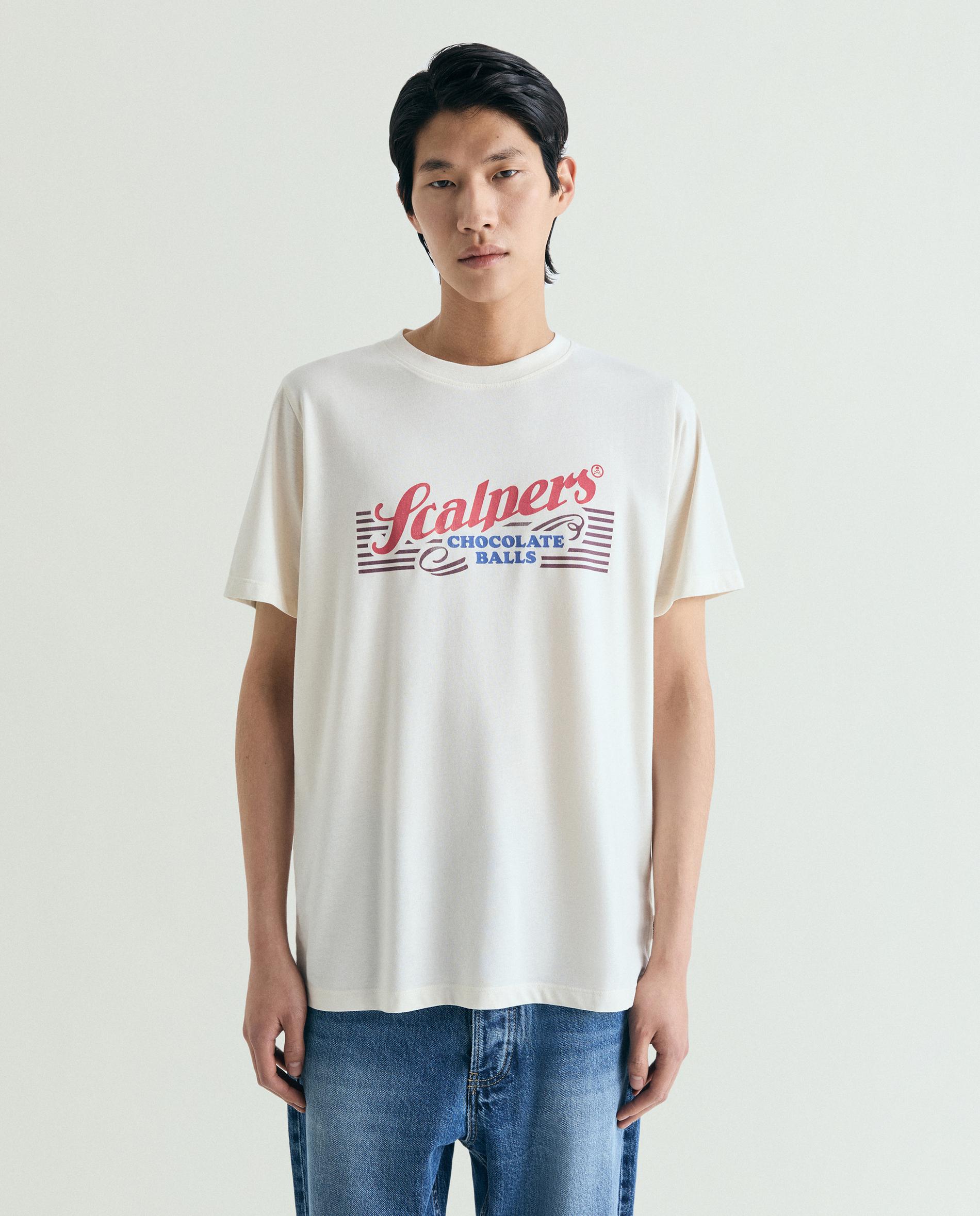 Imagem 0 de T-shirt com Print Frontal de Manga Curta