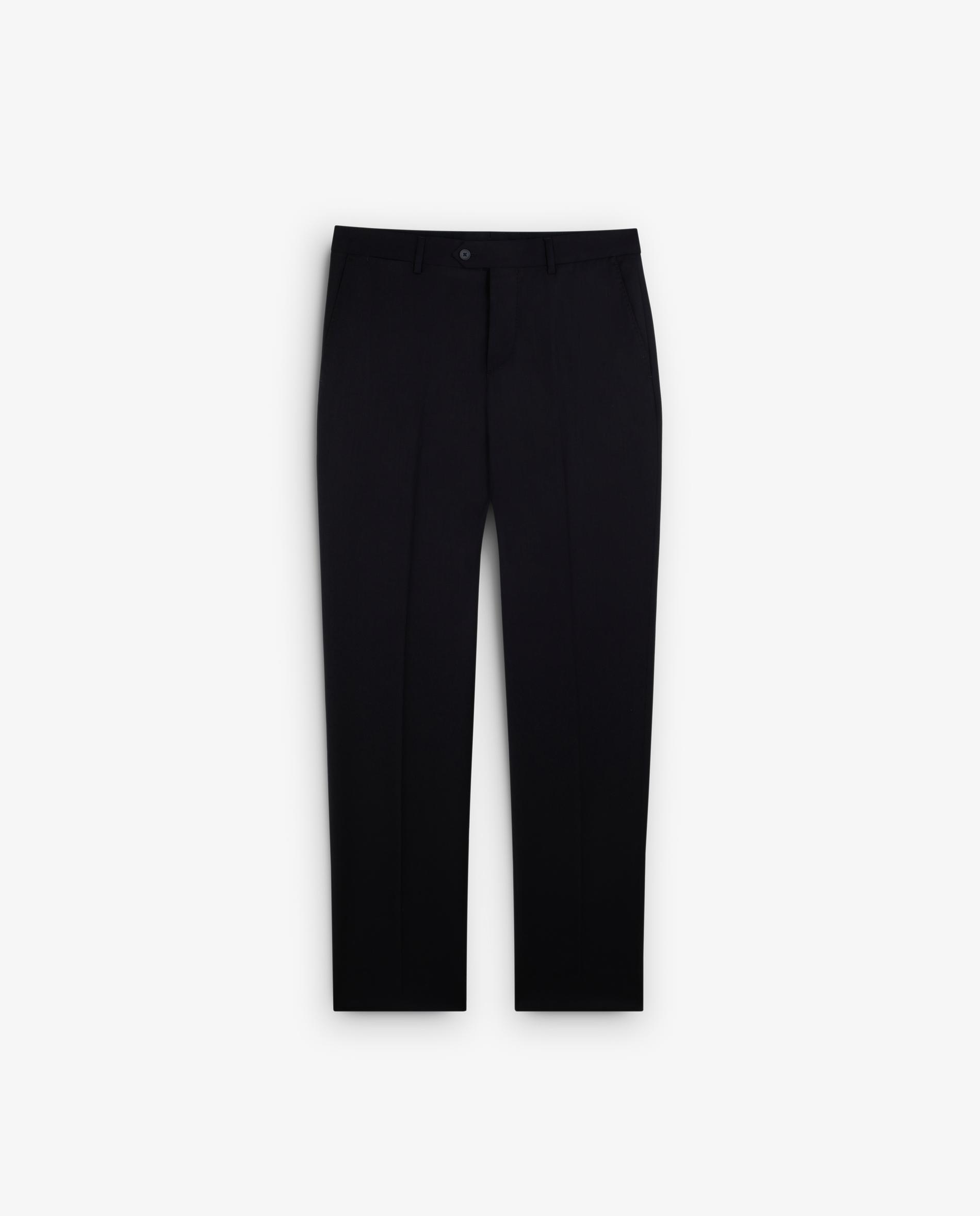 Calças Formais Regular Fit com Pinças Navy-7