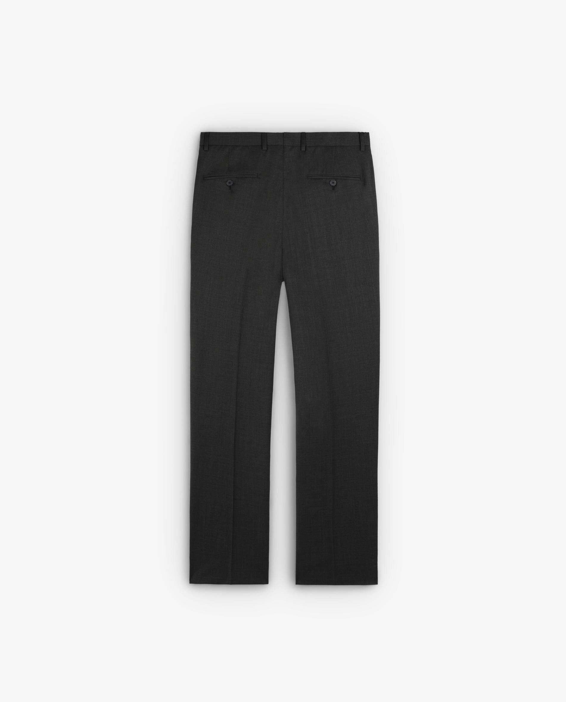 Calças Formais Regular Fit com Pinças Cinzento-escuro-6