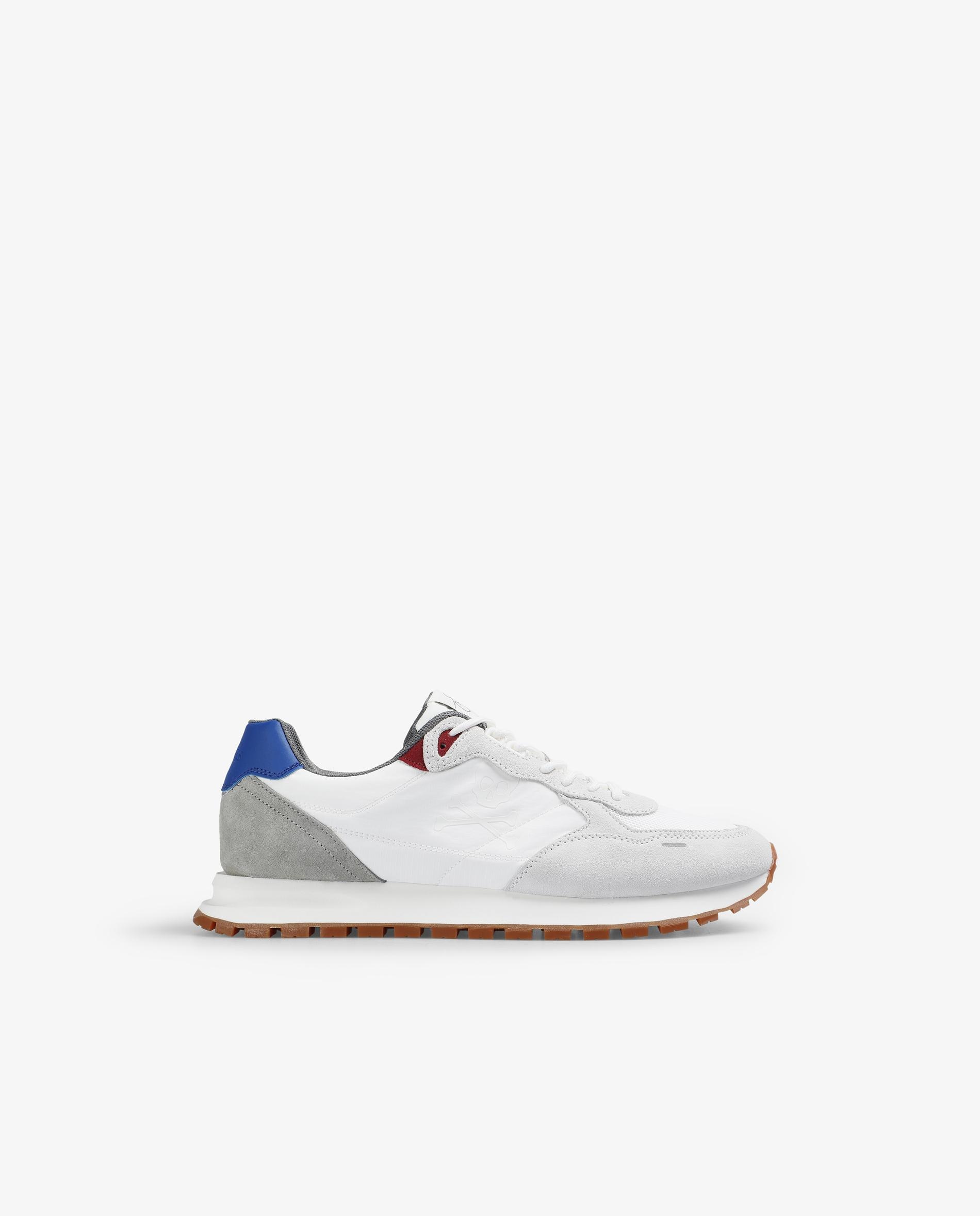 Sapatilhas Desportivas de Estilo Running com Contrastes Branco / Azul-1