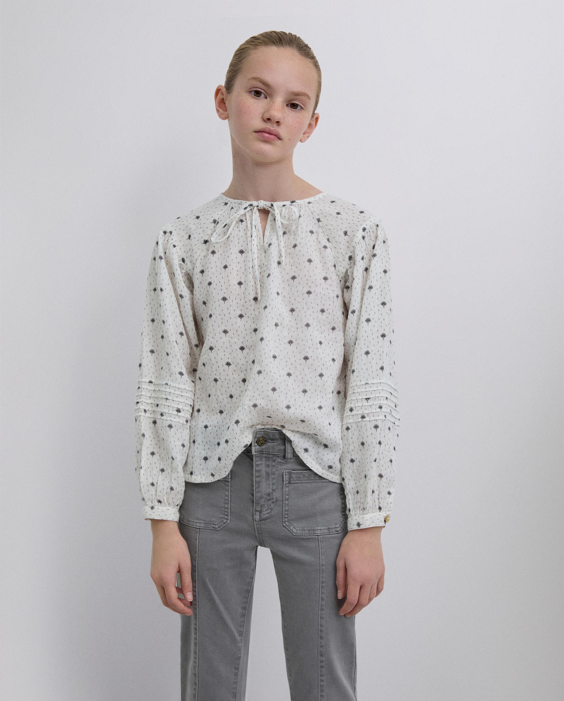 Blusa Estampada de Manga Comprida Scalpers Branco-1