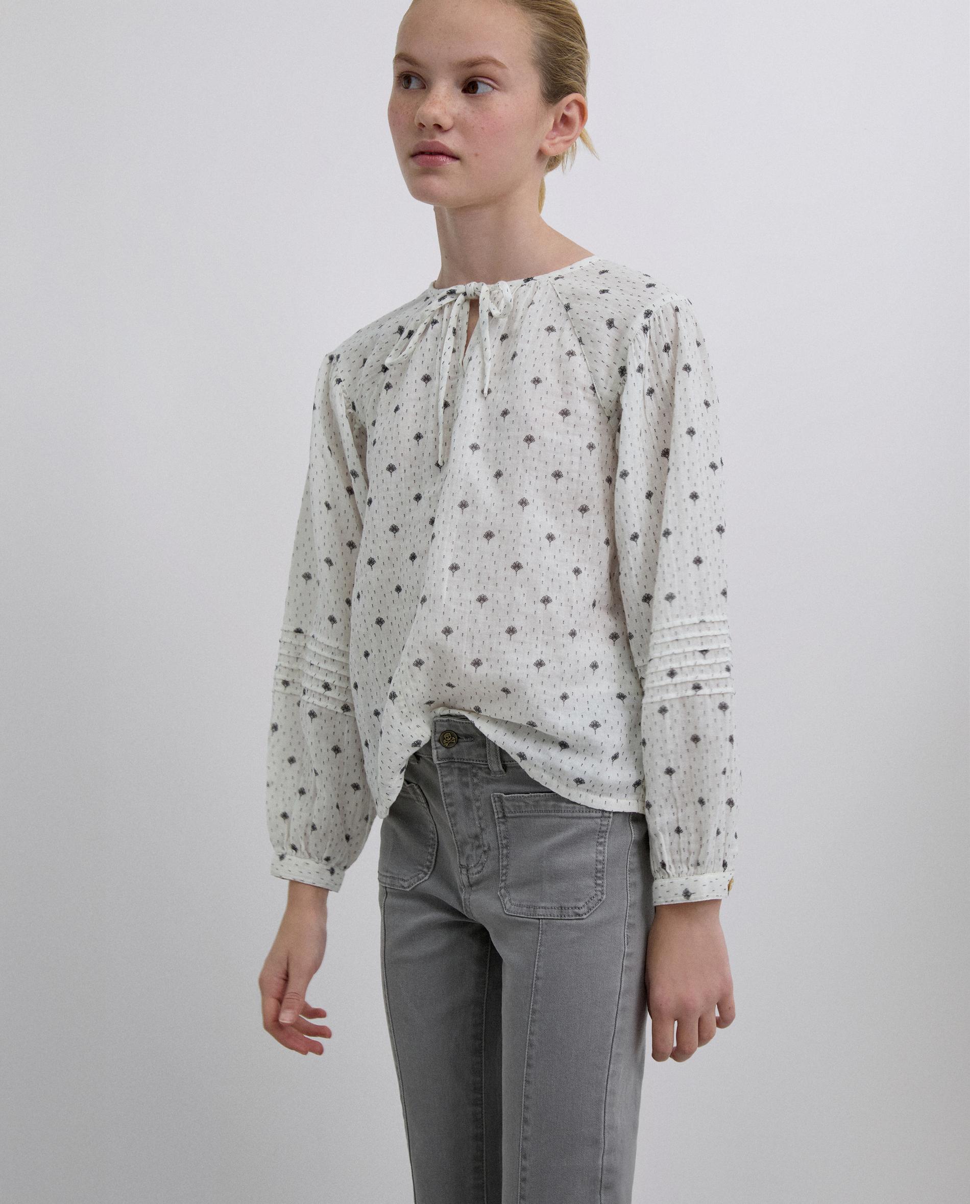 Blusa Estampada de Manga Comprida Scalpers Branco-2