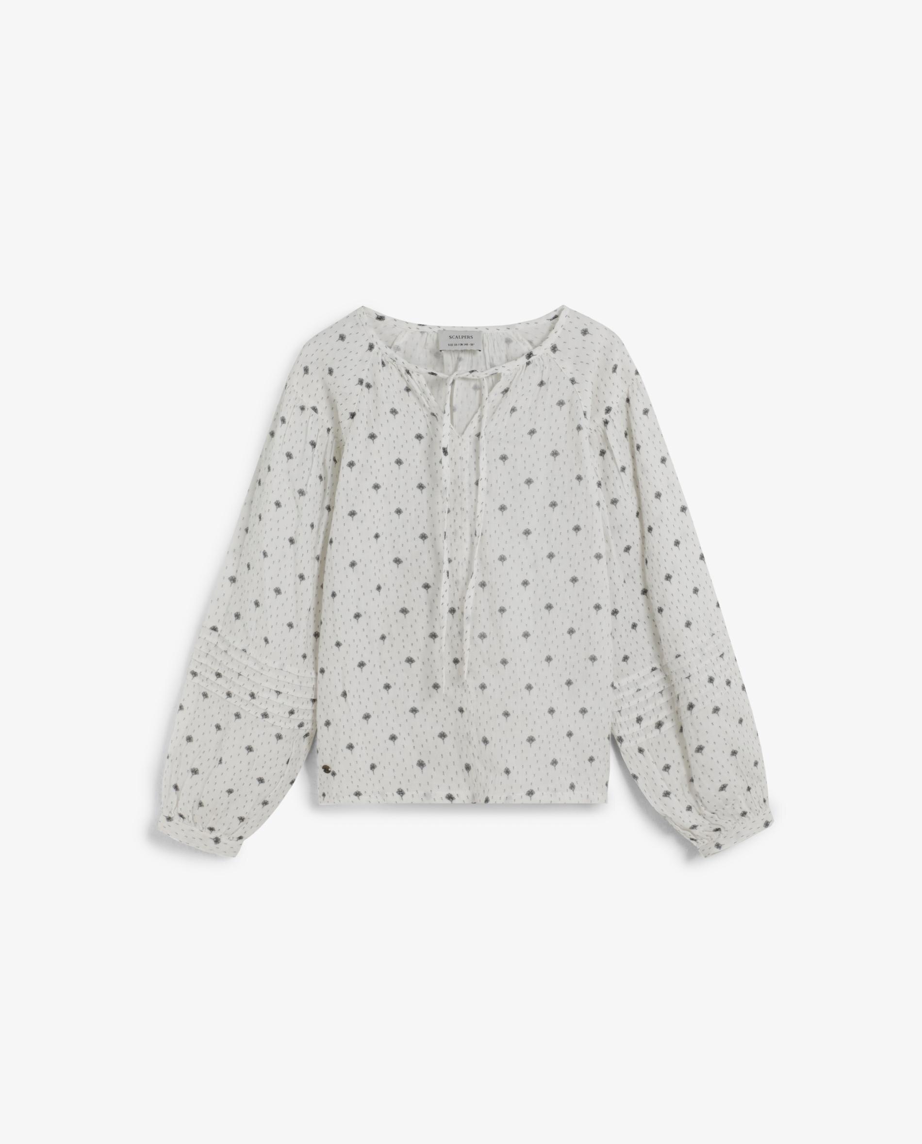 Blusa Estampada de Manga Comprida Scalpers Branco-4