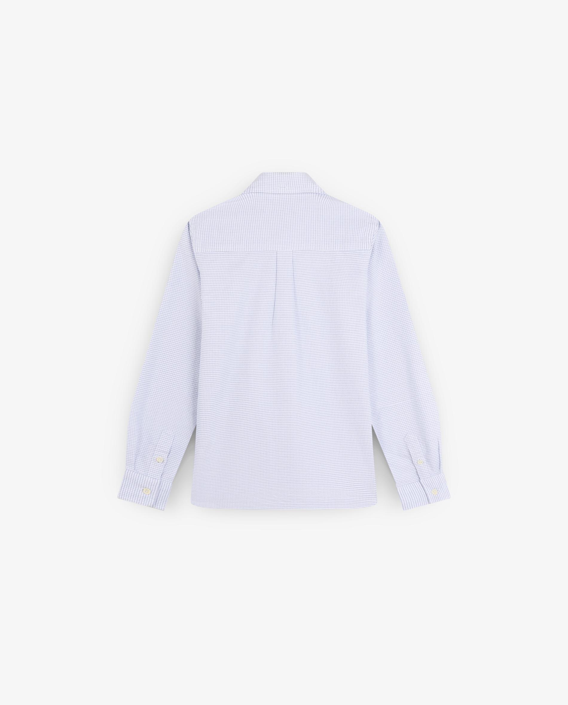 Camisa aos Quadrados Regular Fit com Gola Abotoada Scalpers Azul-5